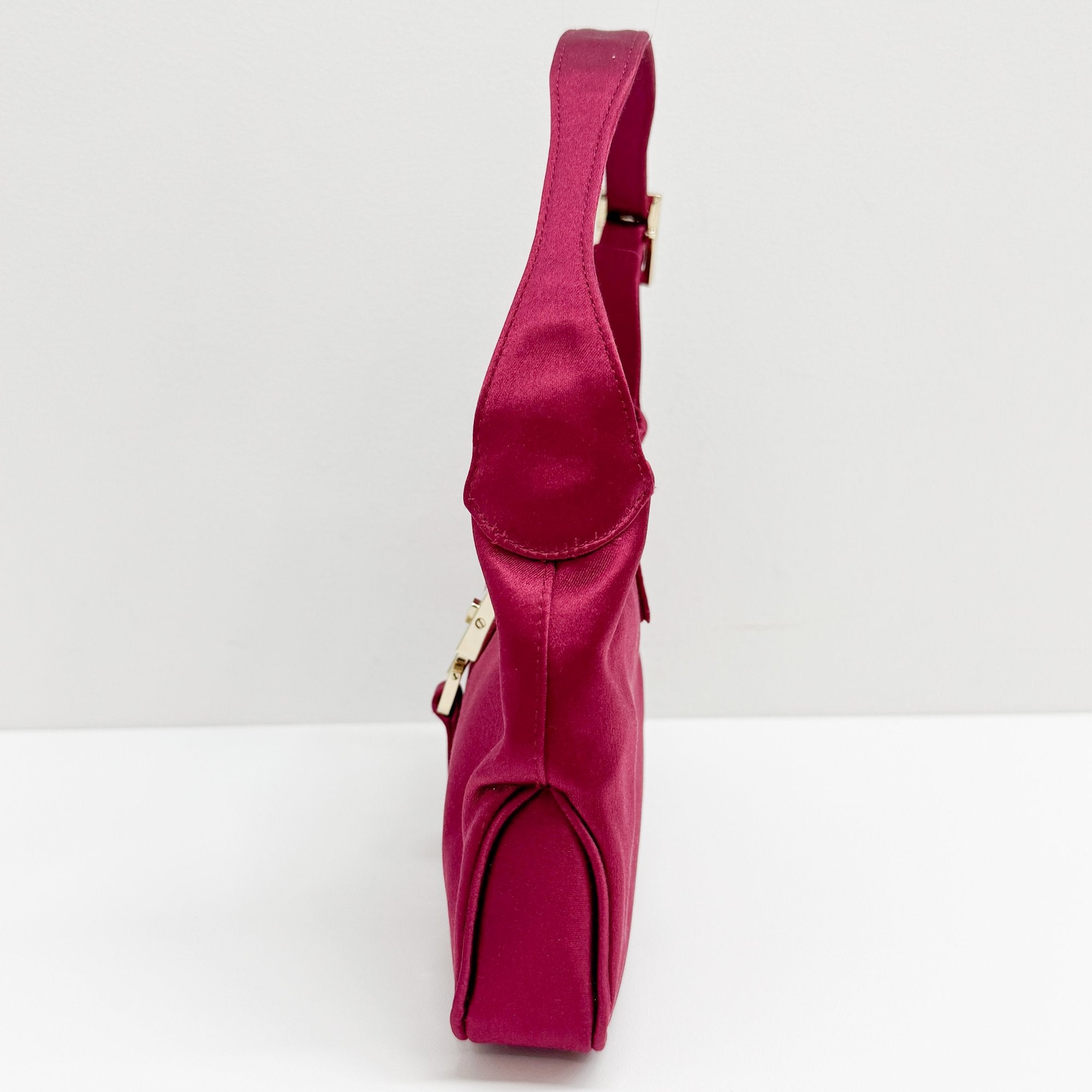 Jackie Red Satin Mini Hand Bag