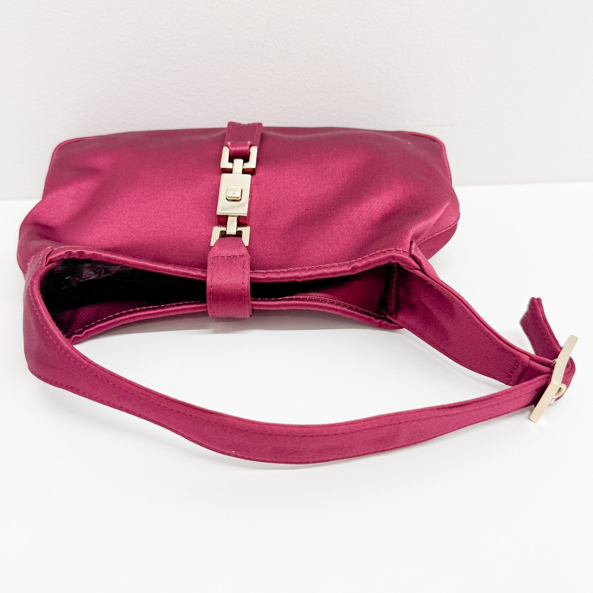 Jackie Red Satin Mini Hand Bag