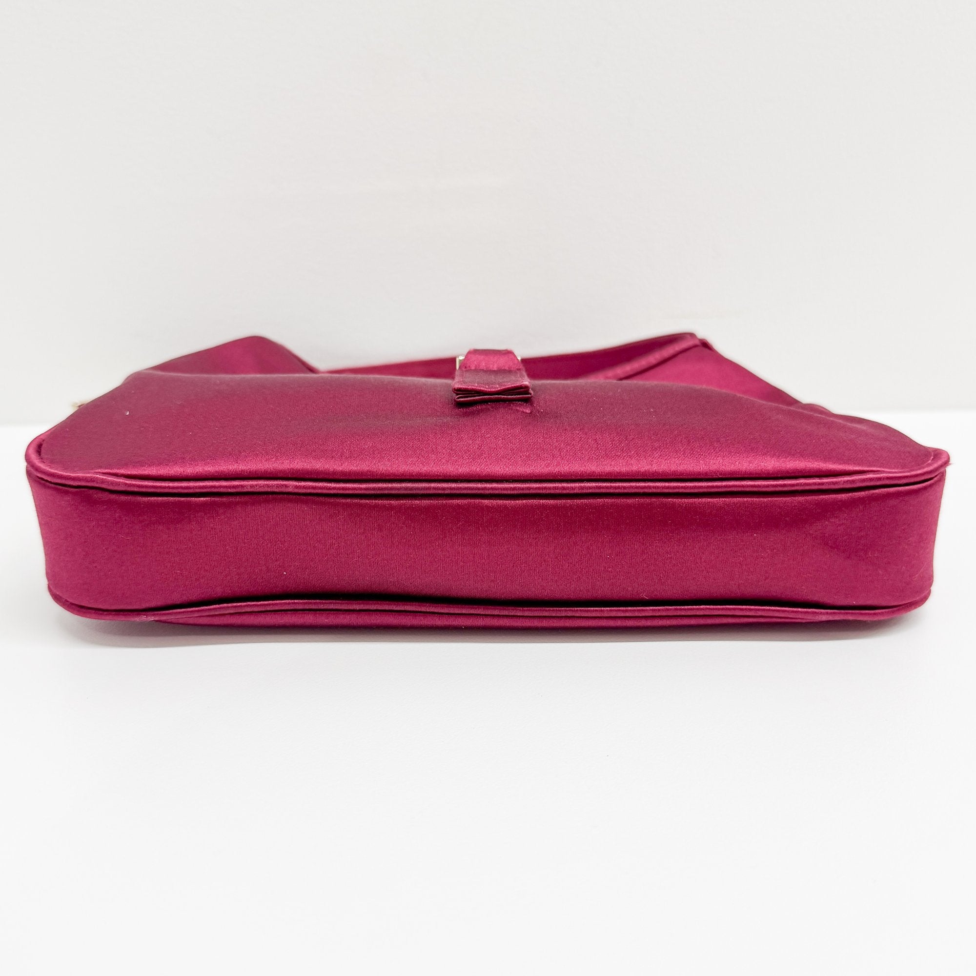 Jackie Red Satin Mini Hand Bag