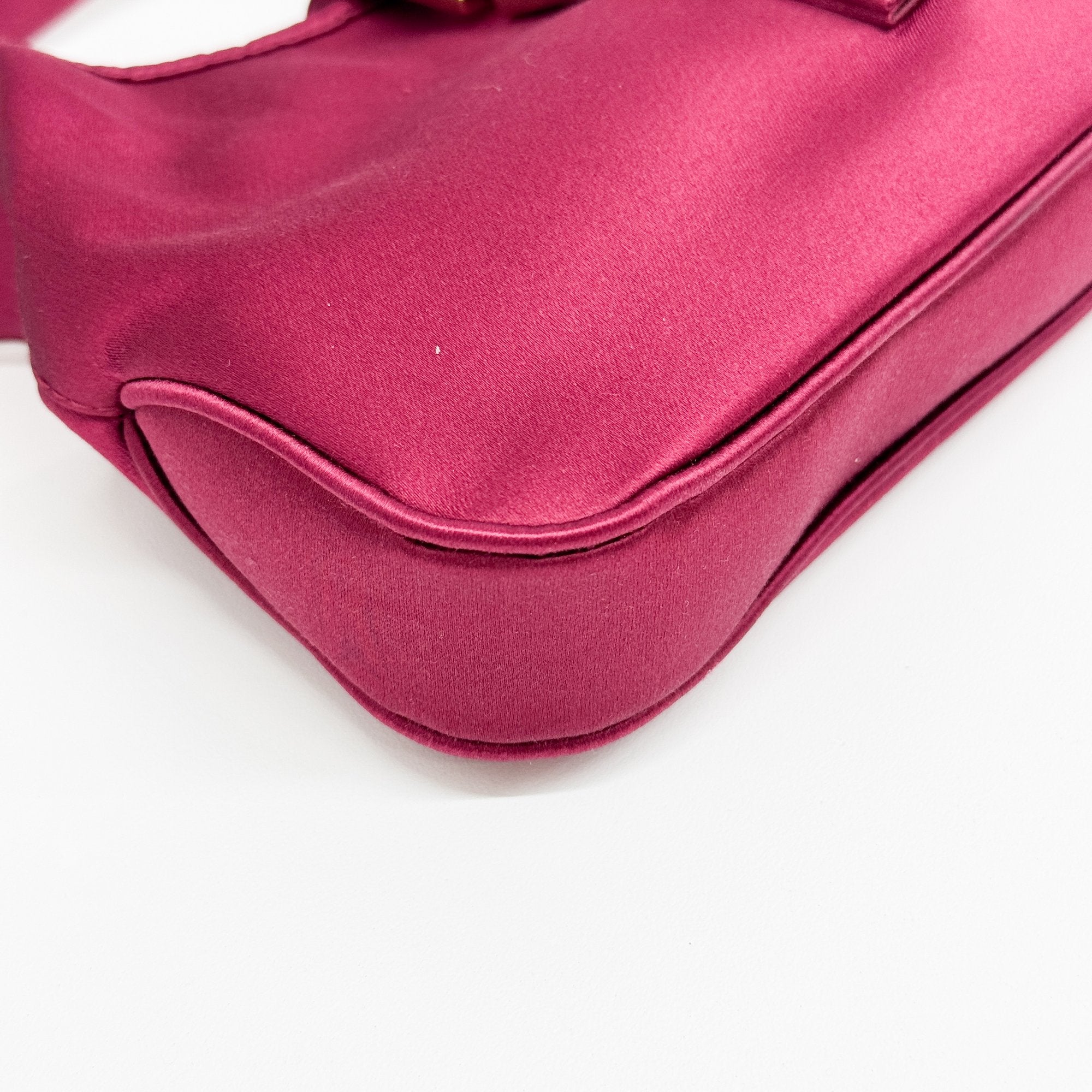 Jackie Red Satin Mini Hand Bag