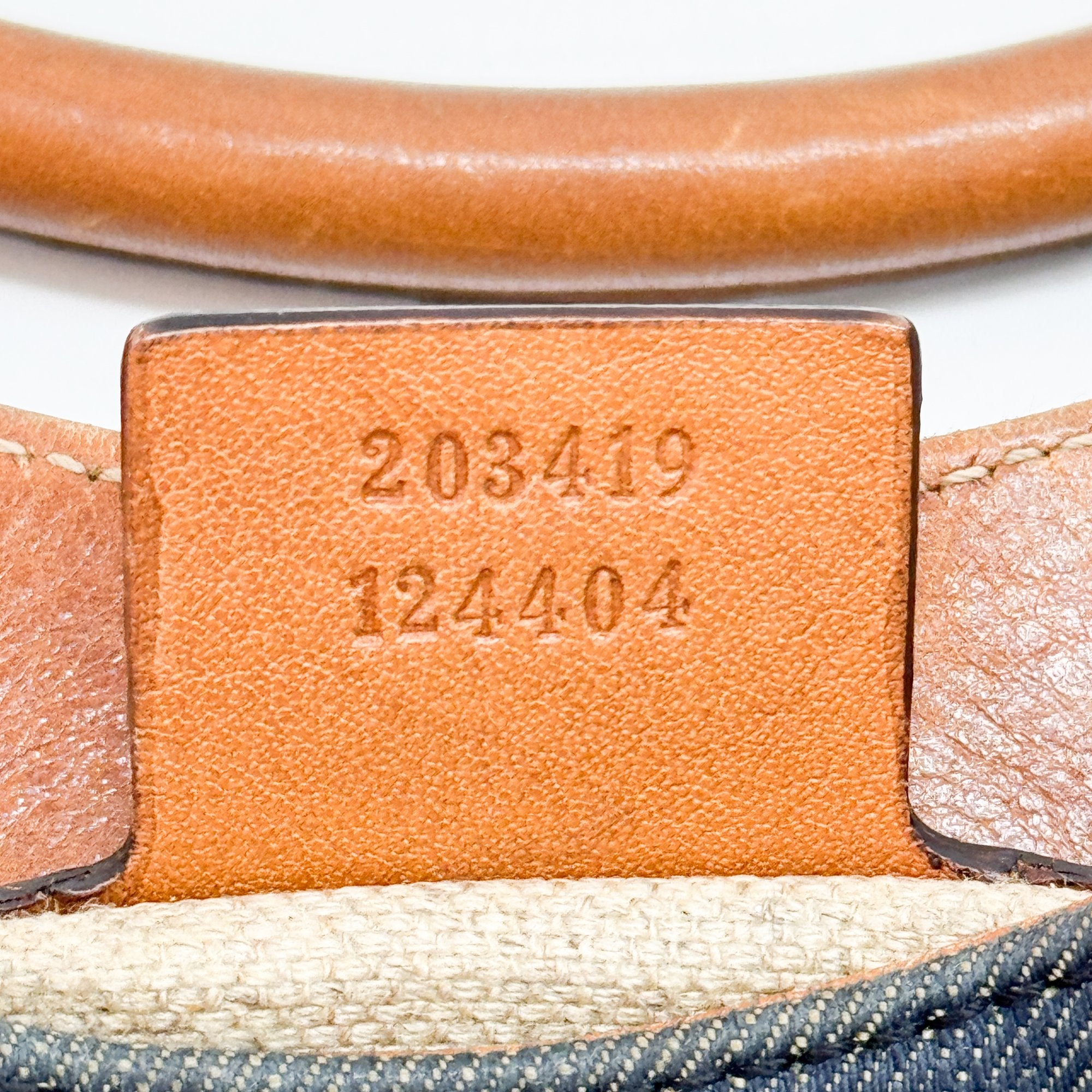 New Jackie Navy Denim Shoulder Bag