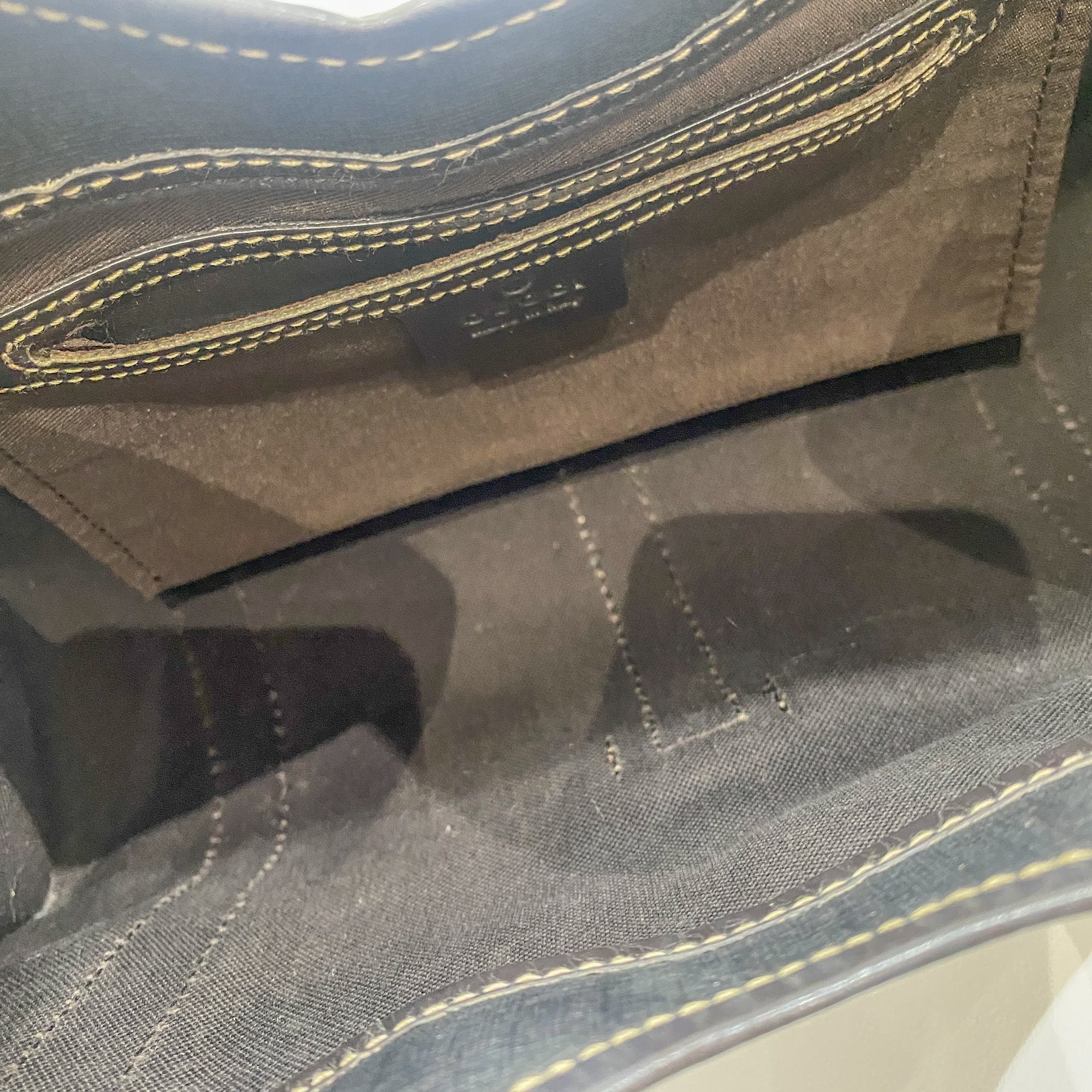 Joy Bardot GG Hobo Brown Leather Shoulder Bag