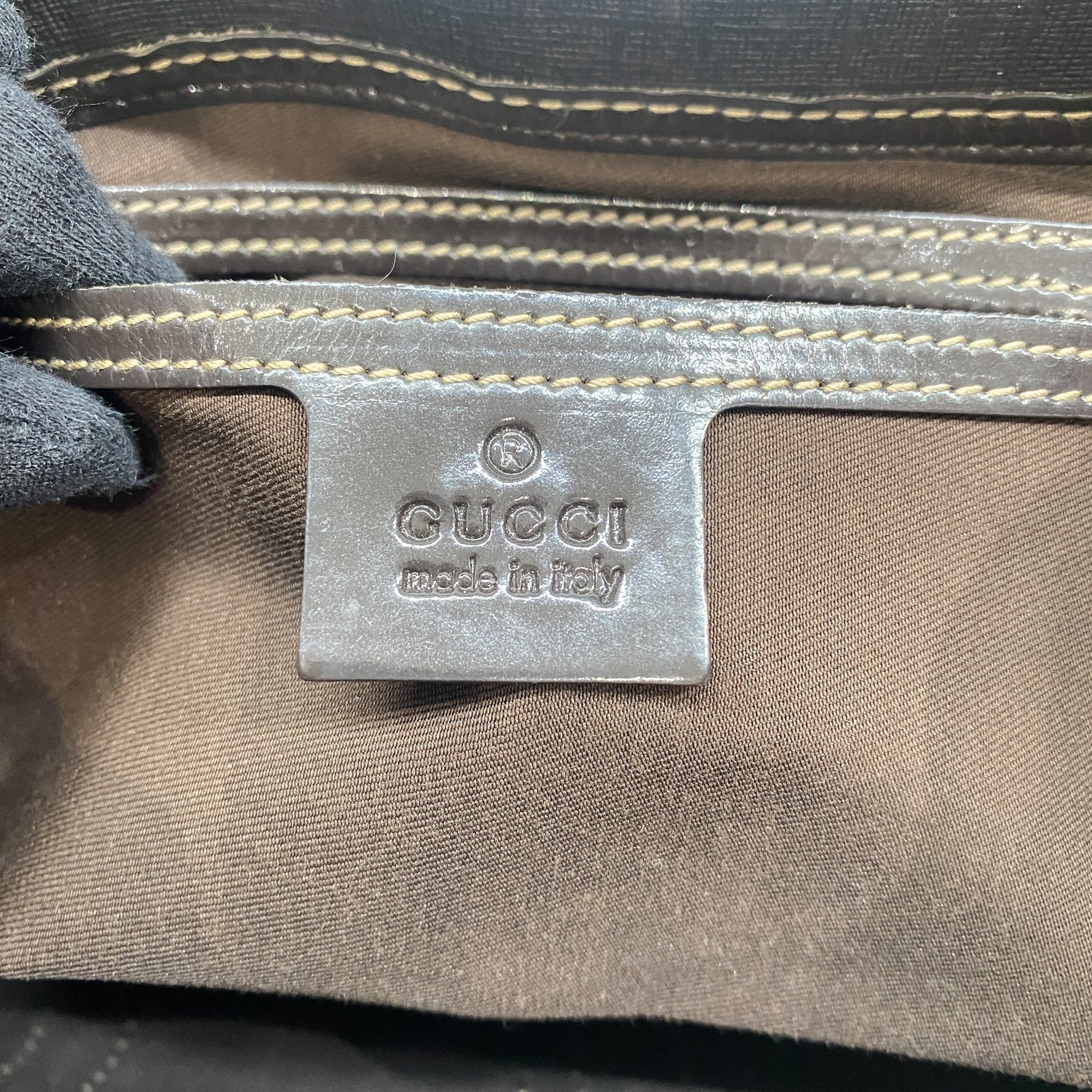 Joy Bardot GG Hobo Brown Leather Shoulder Bag