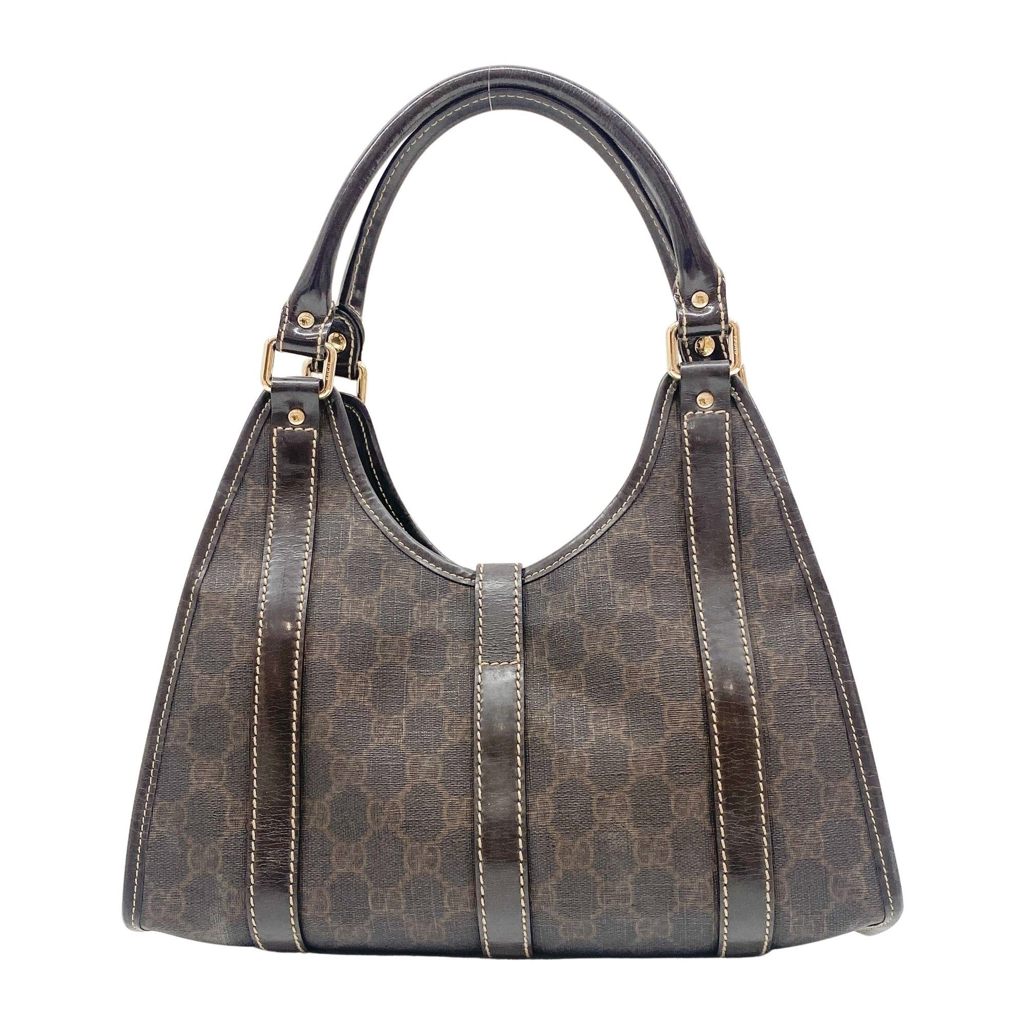 Joy Bardot GG Hobo Brown Leather Shoulder Bag