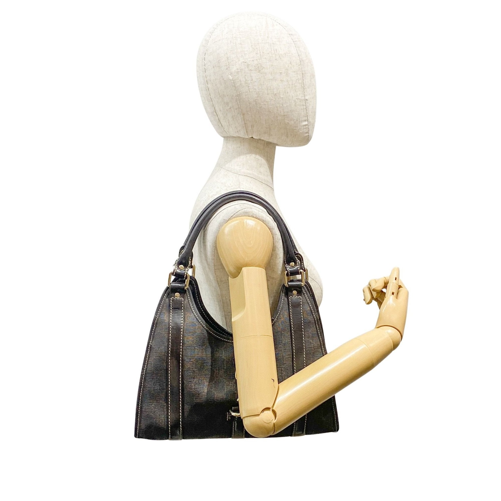 Joy Bardot GG Hobo Brown Leather Shoulder Bag