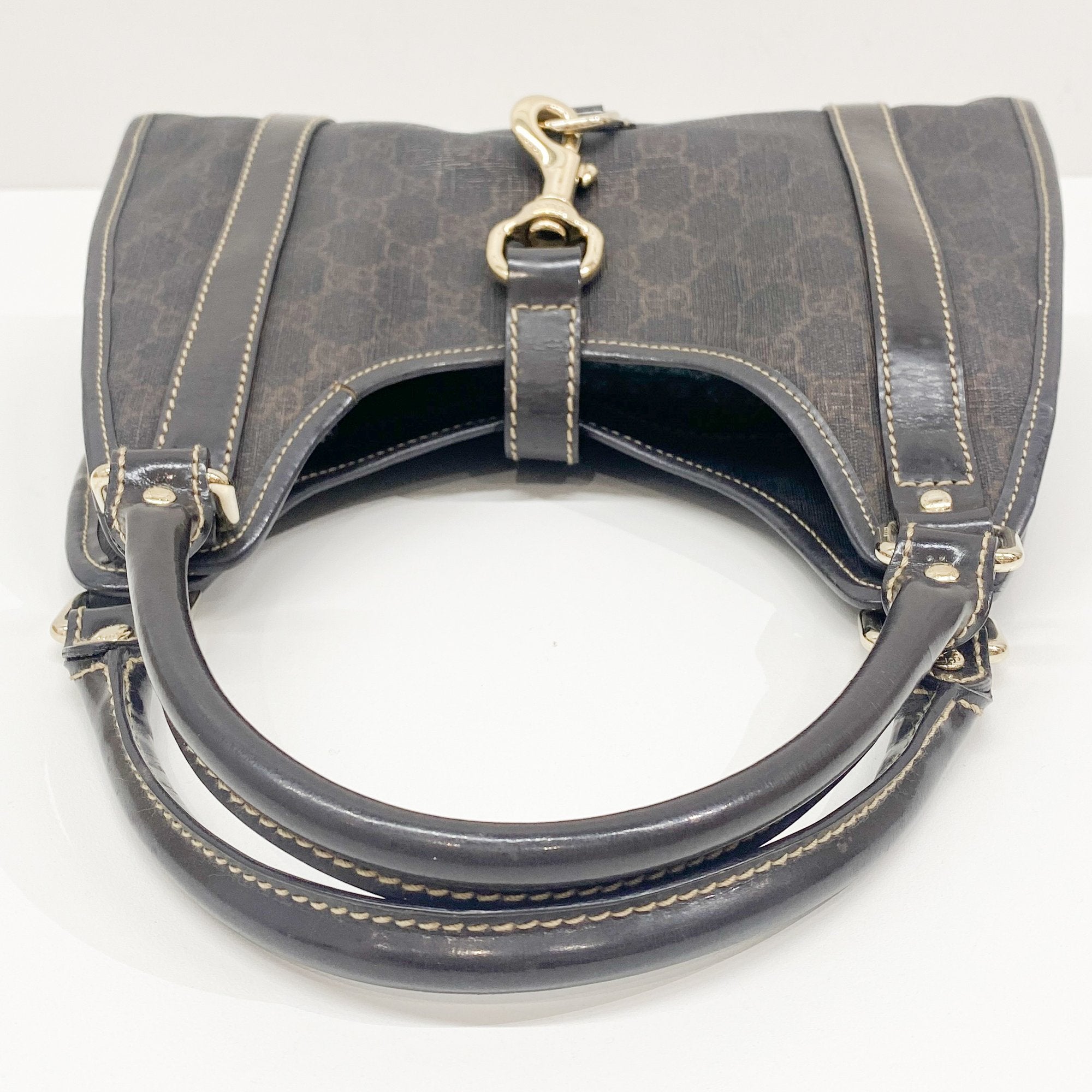 Joy Bardot GG Hobo Brown Leather Shoulder Bag