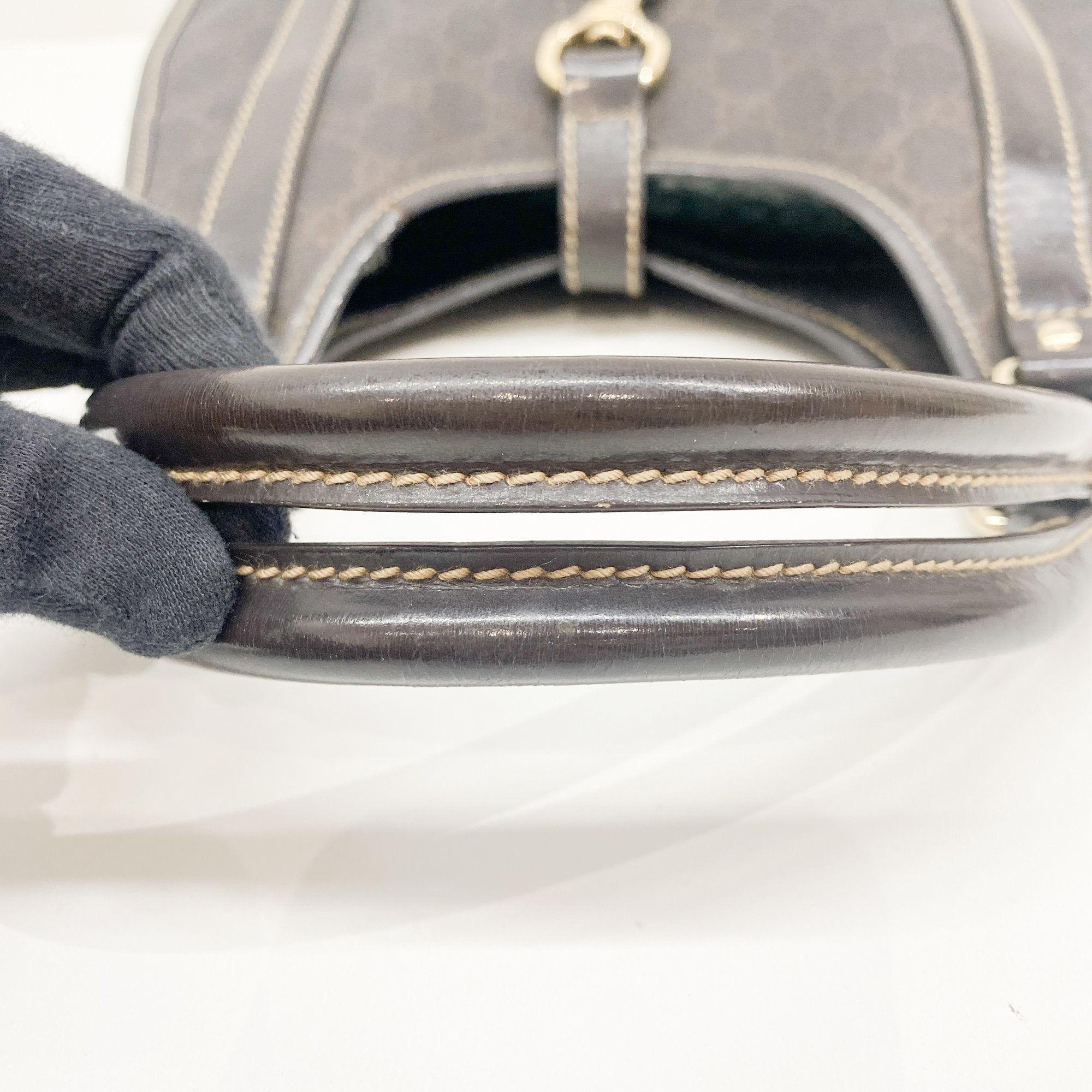 Joy Bardot GG Hobo Brown Leather Shoulder Bag