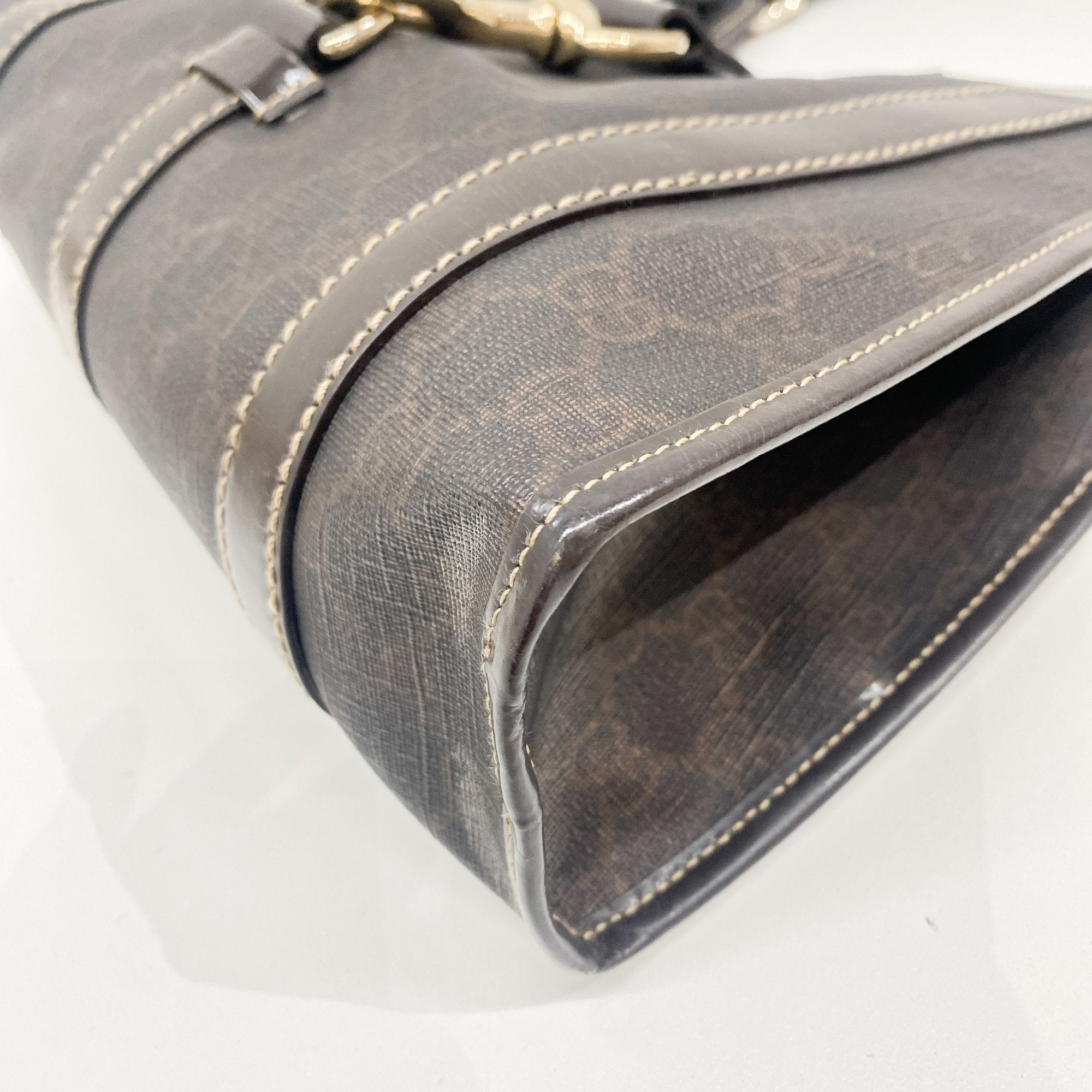 Joy Bardot GG Hobo Brown Leather Shoulder Bag