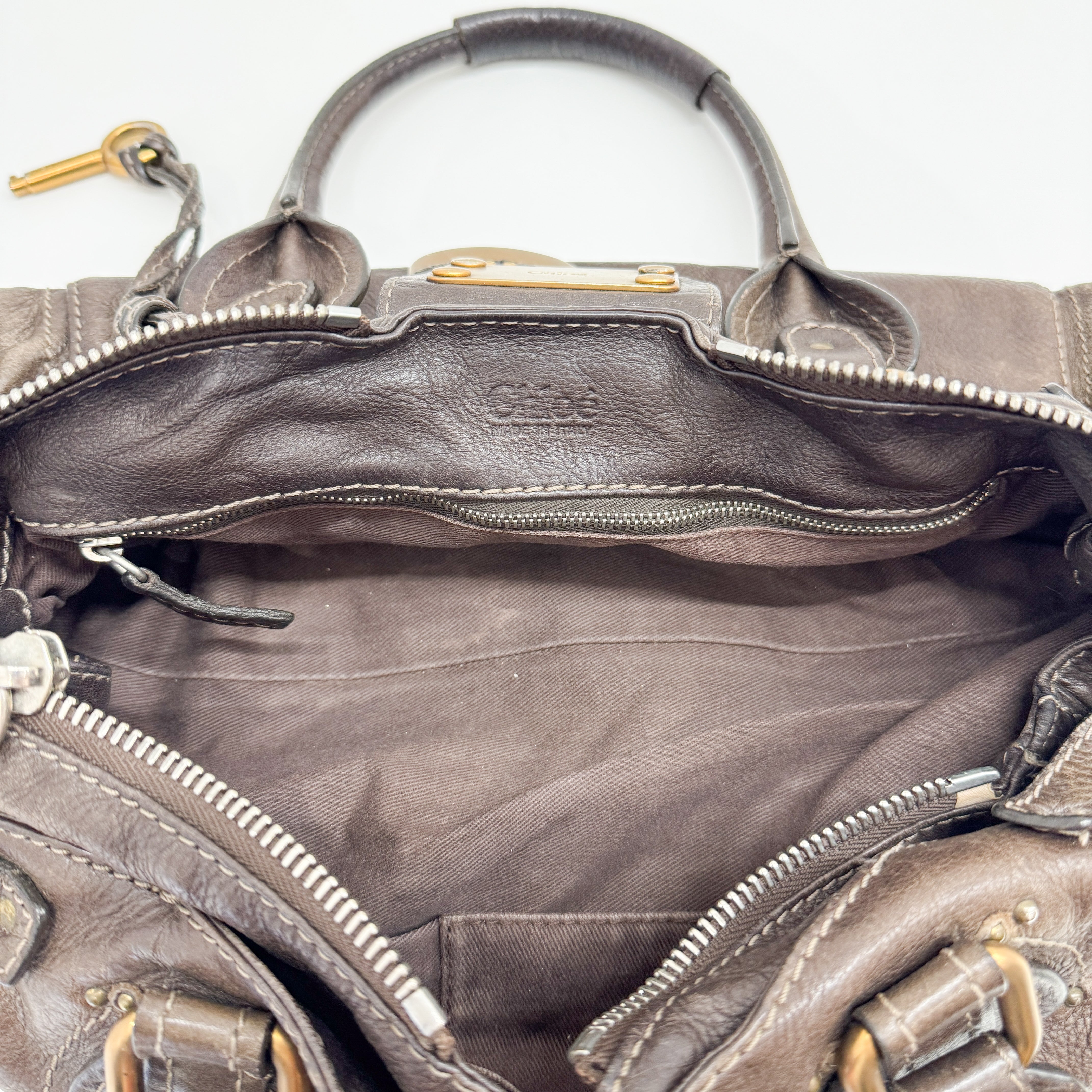 Paddington Brown Leather Shoulder Bag