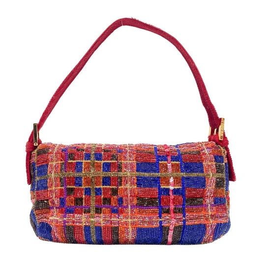 Baguette Multi-Colored Beads Shoulder Bag