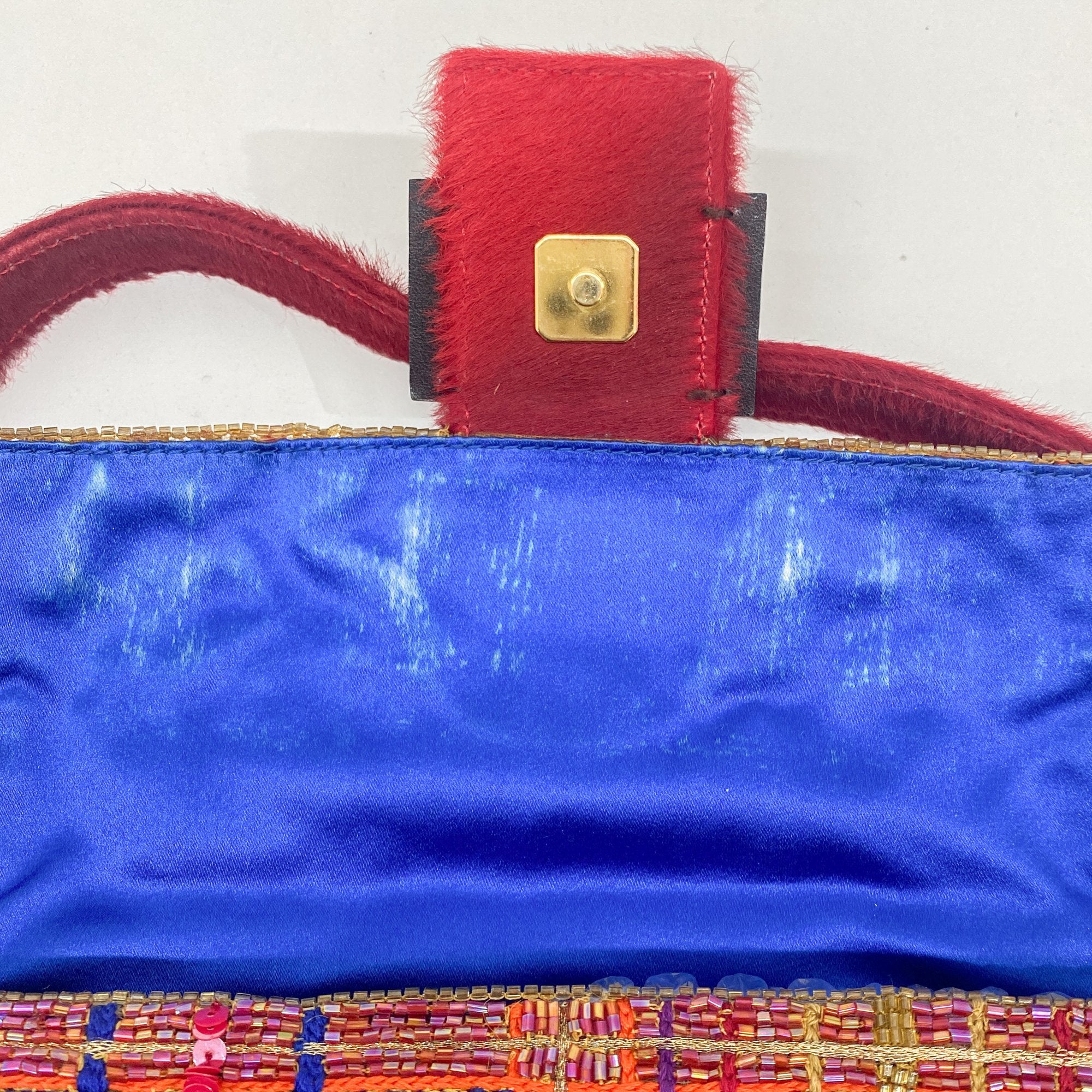 Baguette Multi-Colored Beads Shoulder Bag