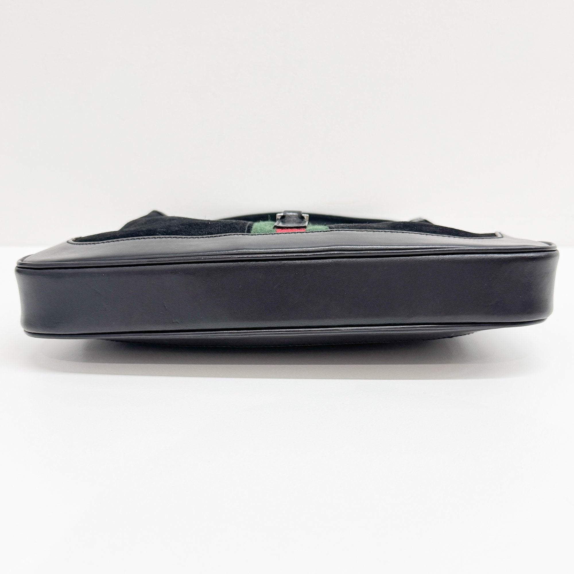 Jackie Black Suede Shoulder Bag