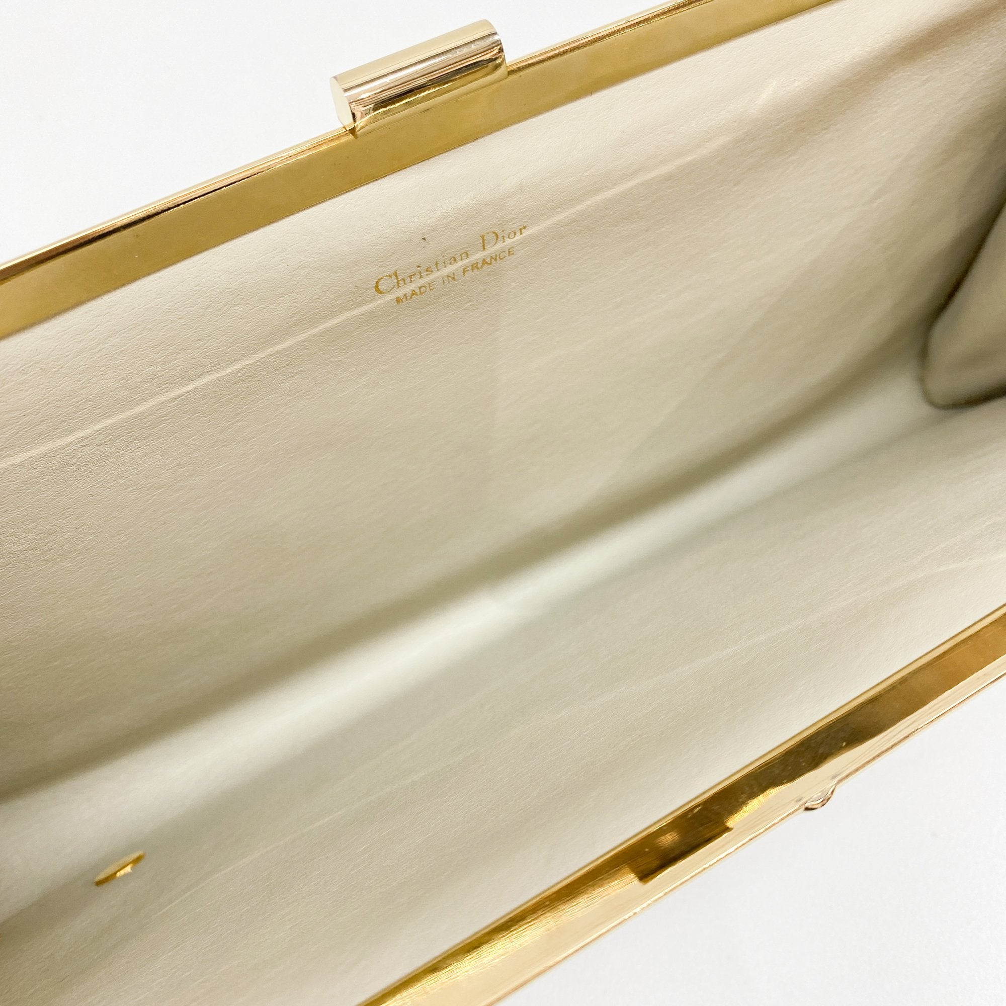 Trotter Beige Suede Clutch Bag