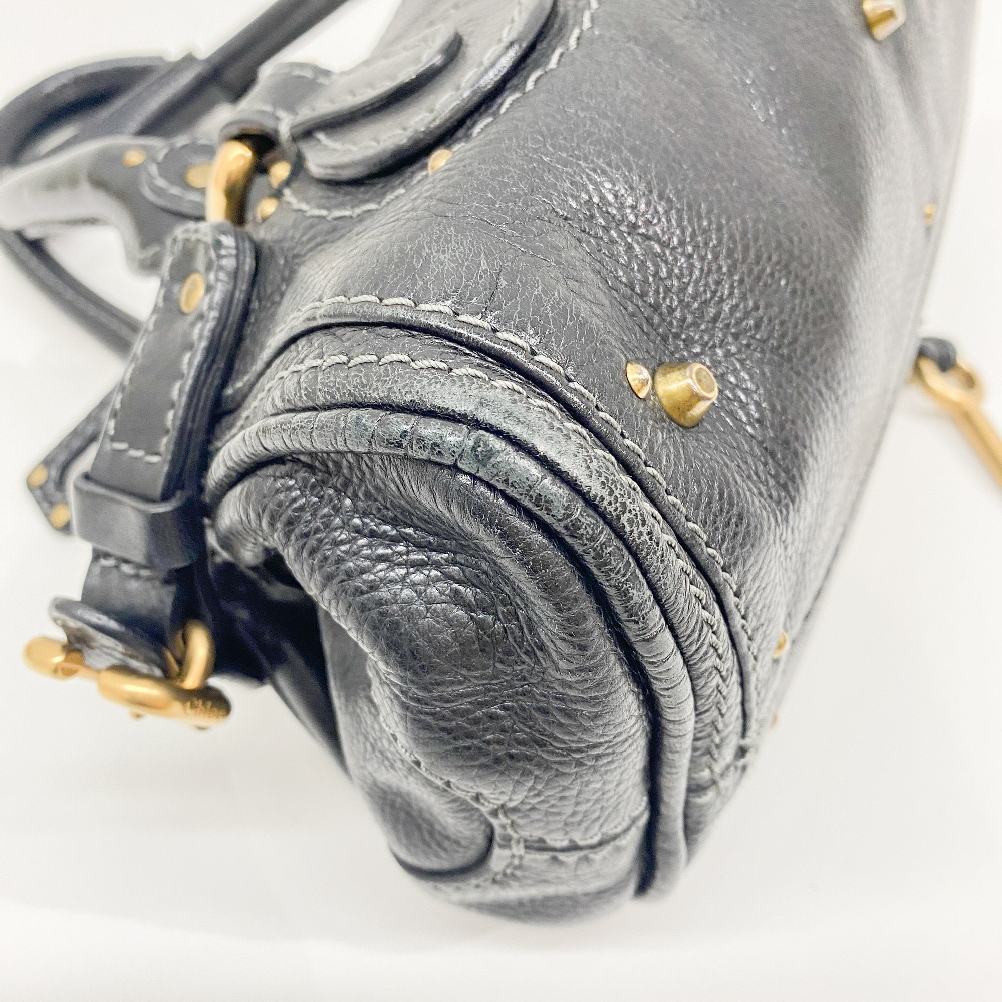 Paddington Black Leather Shoulder Bag