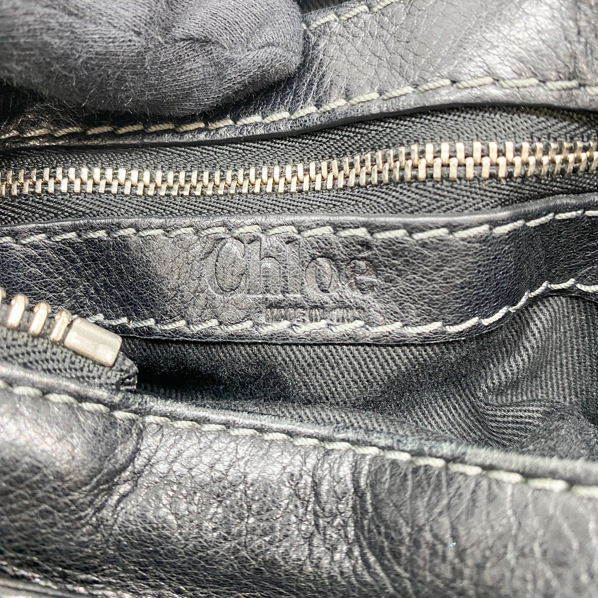 Paddington Black Leather Shoulder Bag