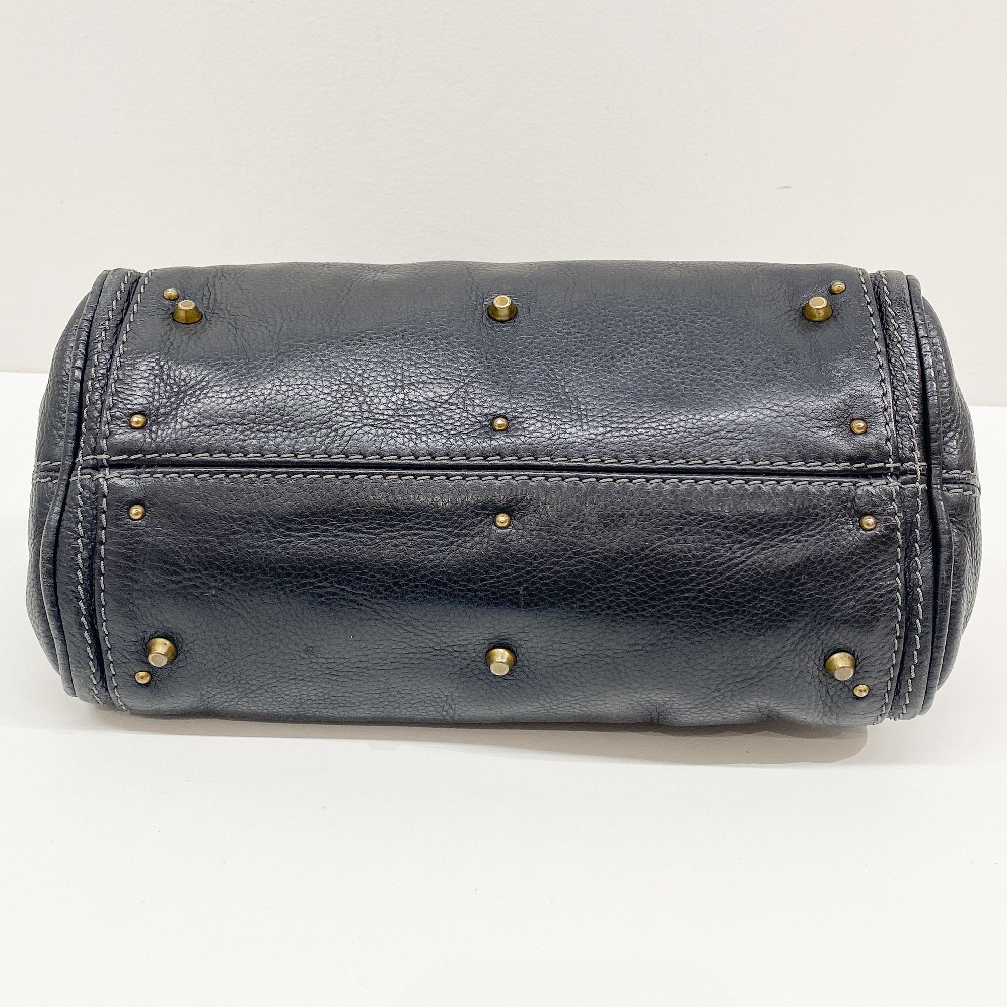 Paddington Black Leather Shoulder Bag