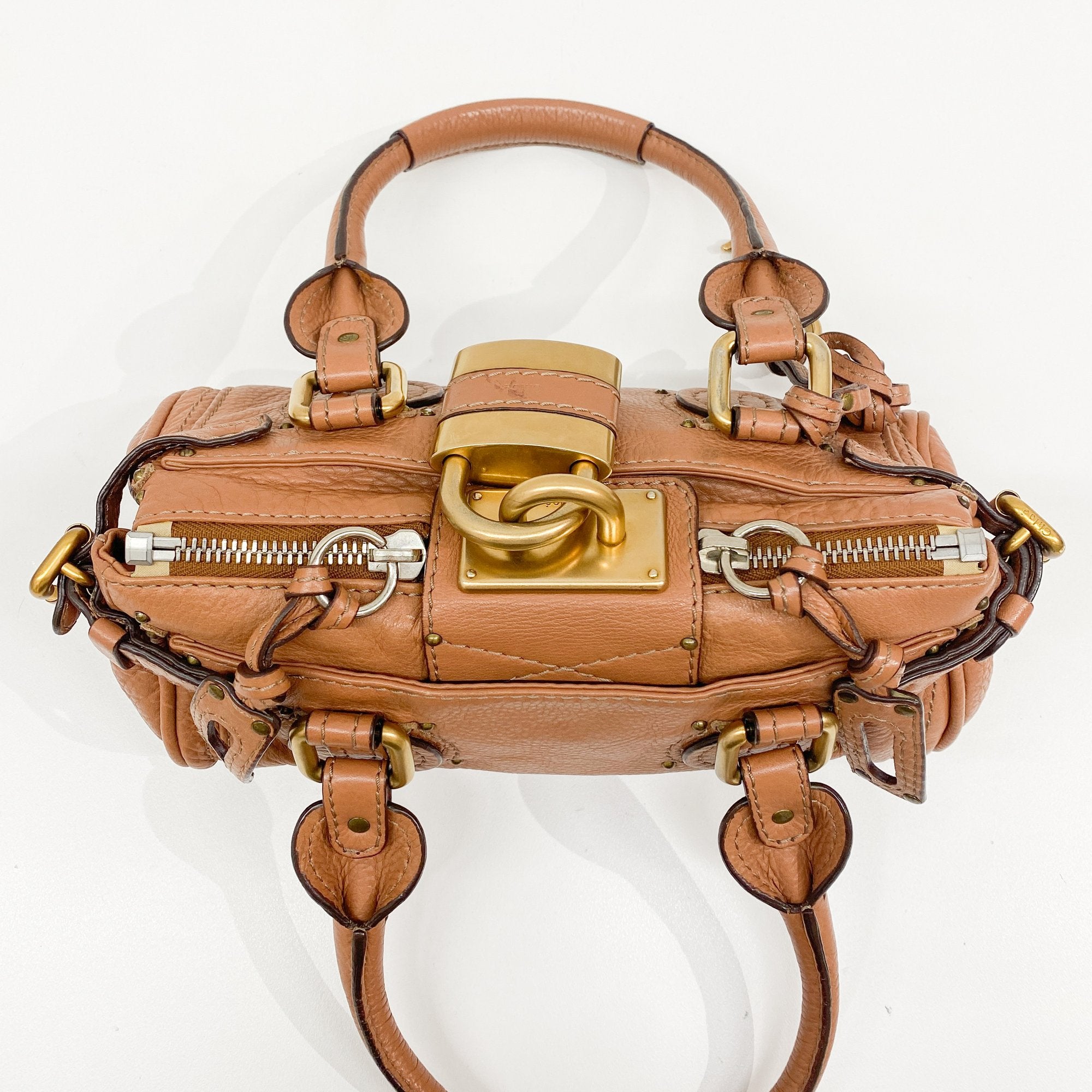 Paddington Mini Brown Leather Shoulder Bag