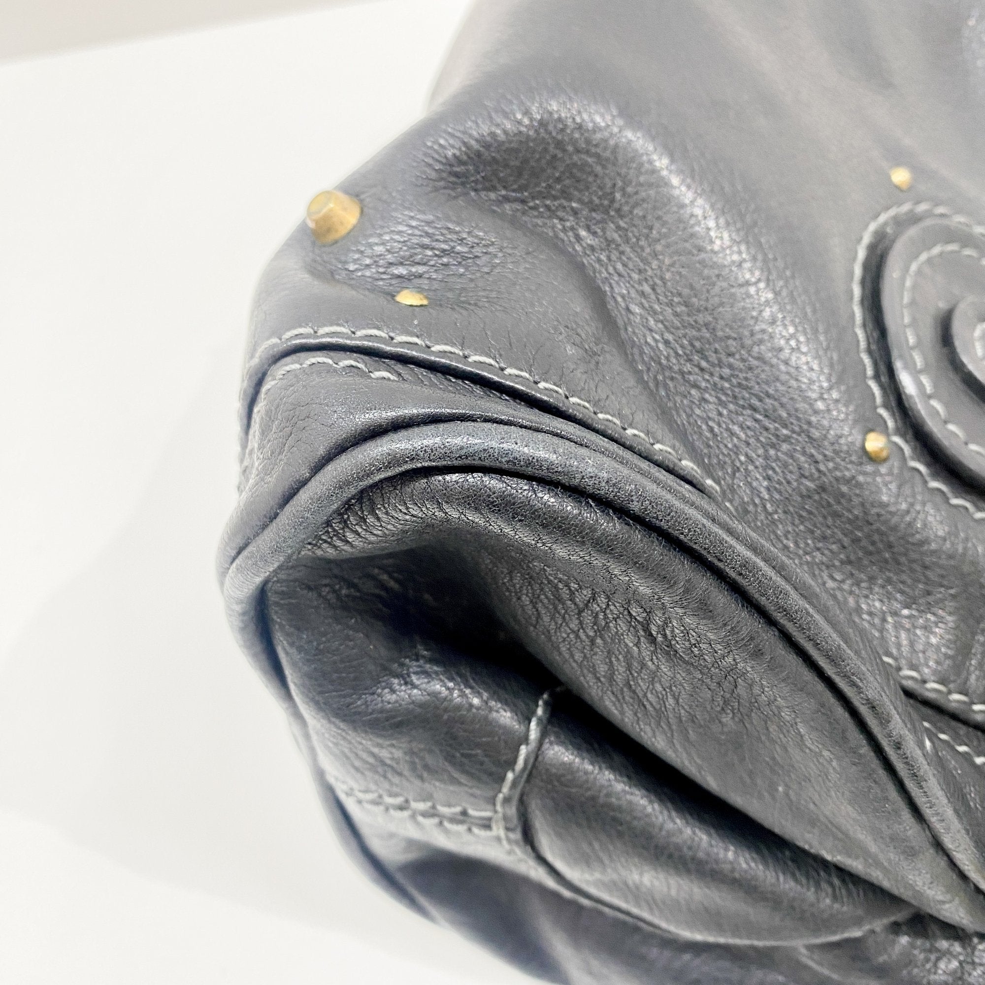 Paddington Black Leather Shoulder Bag