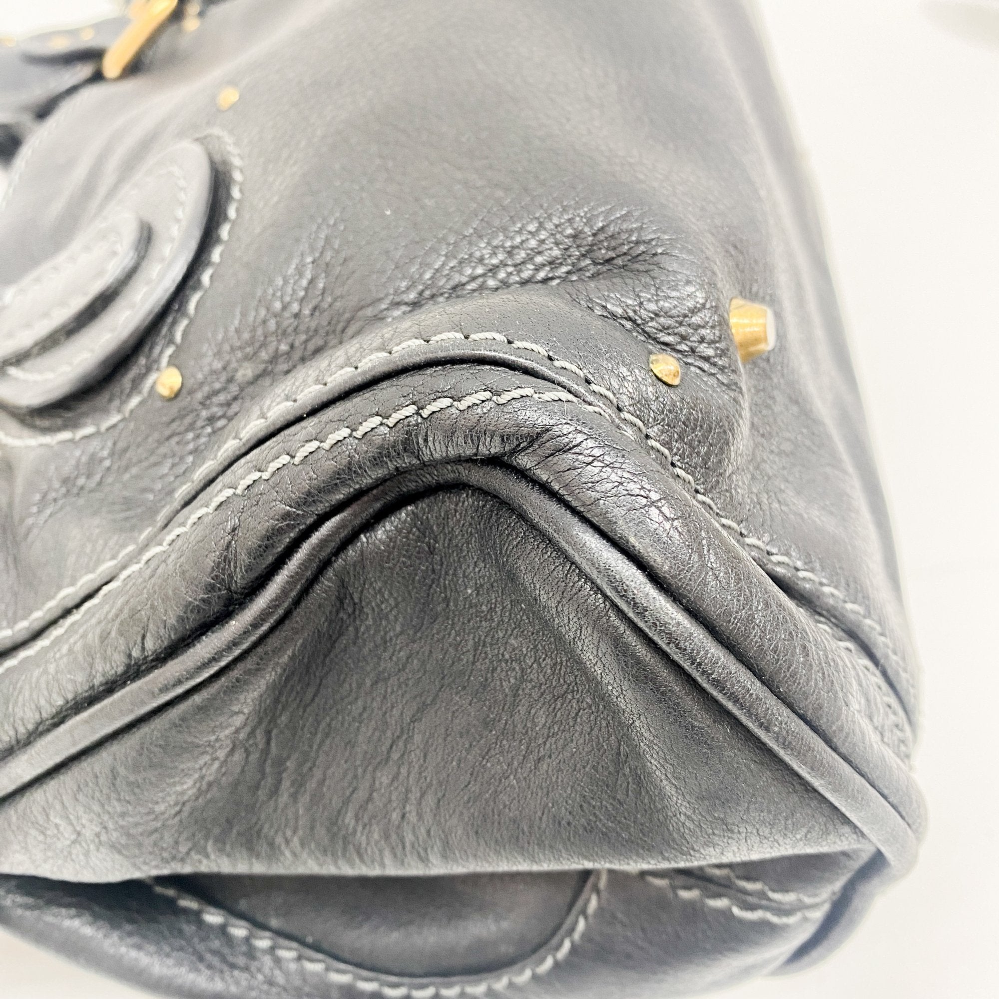 Paddington Black Leather Shoulder Bag