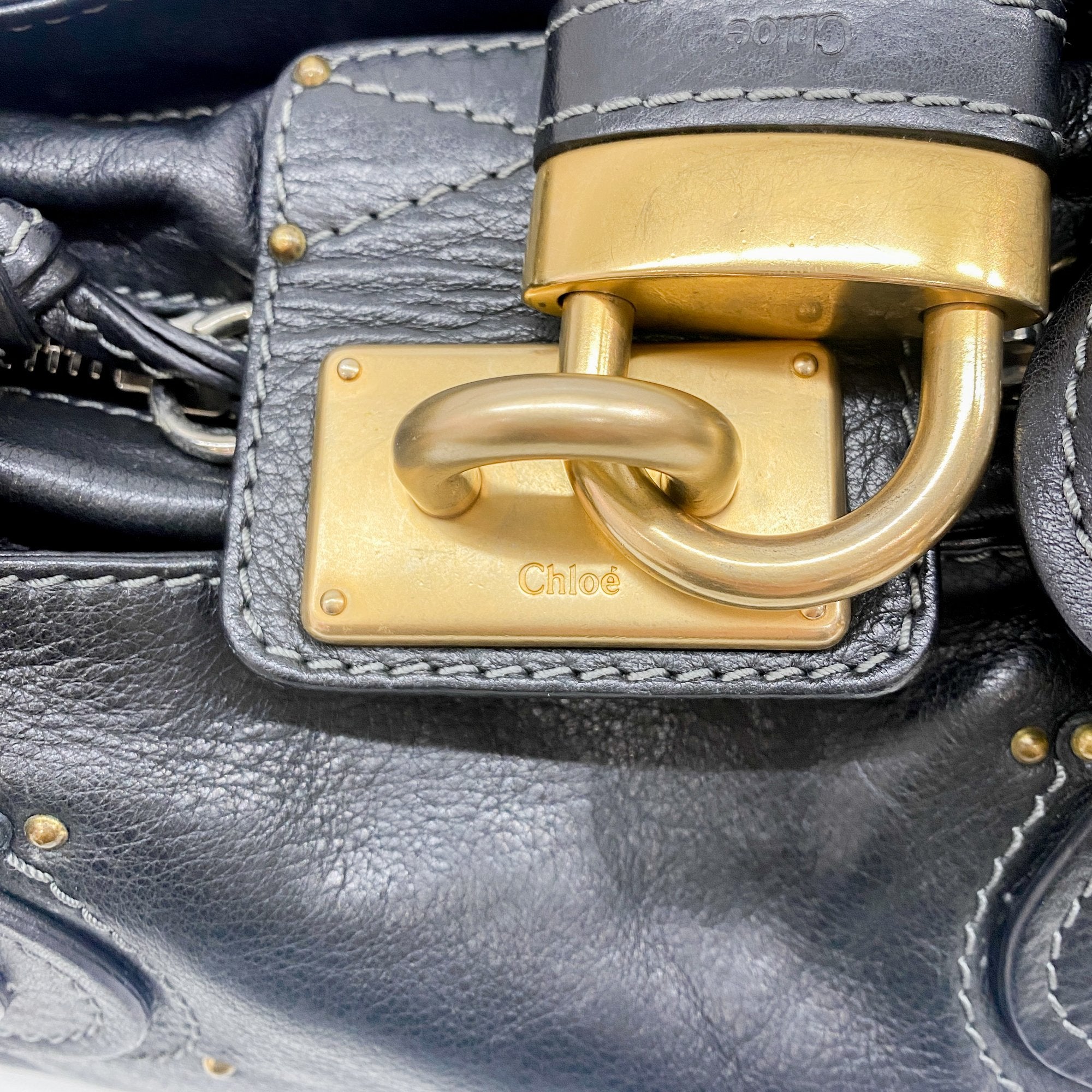 Paddington Black Leather Shoulder Bag