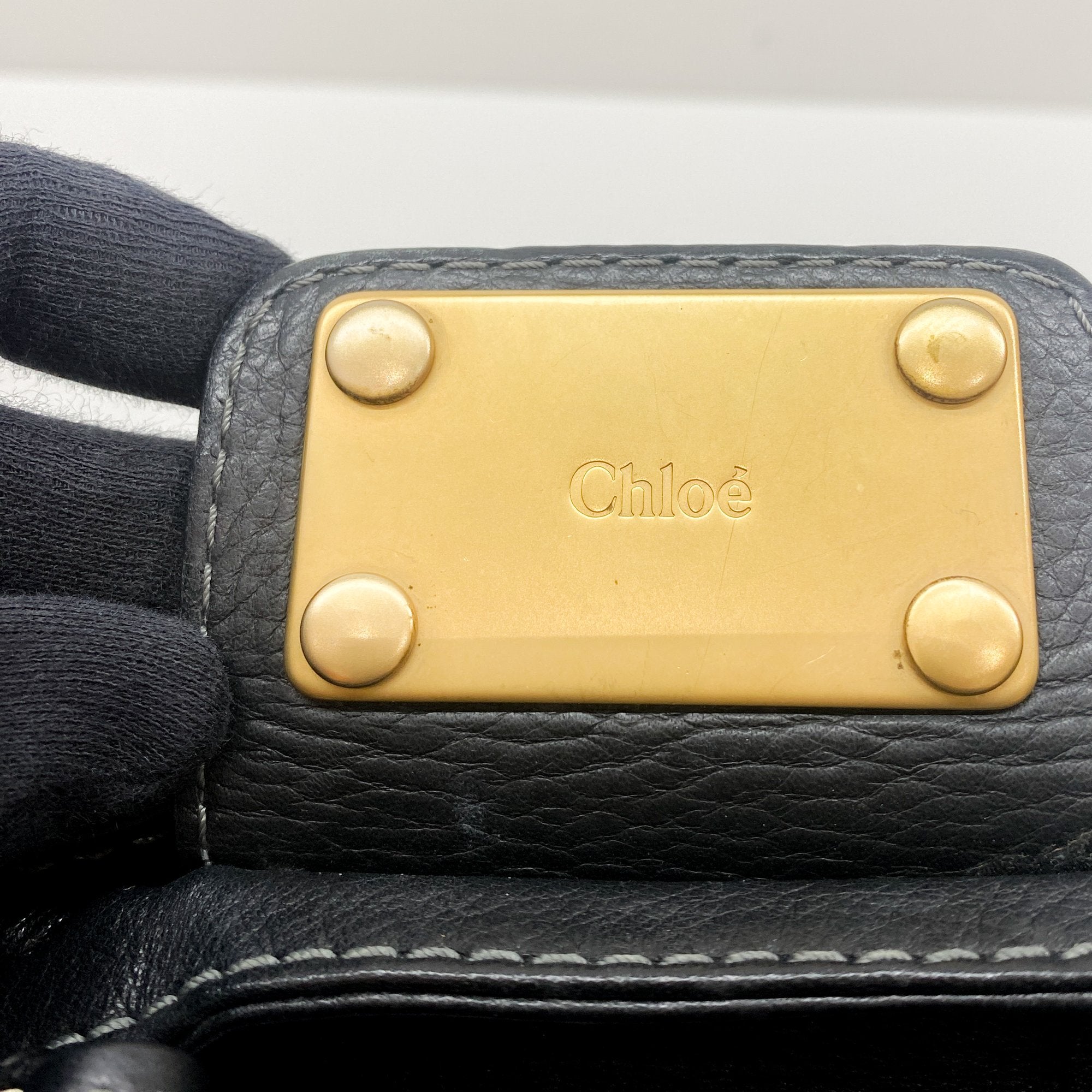 Paddington Black Leather Shoulder Bag