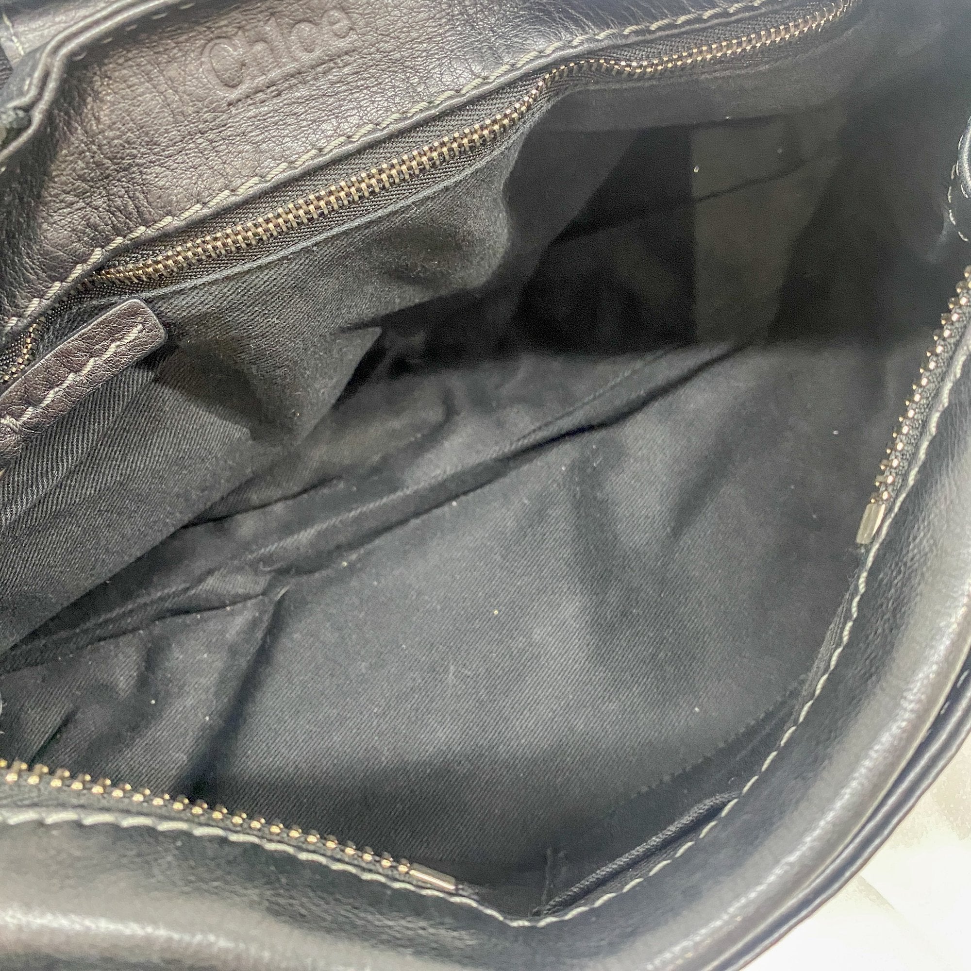 Paddington Black Leather Shoulder Bag