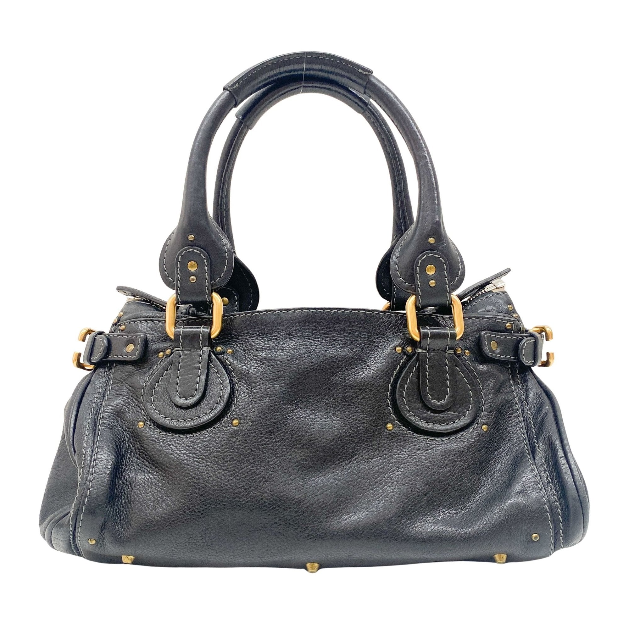 Paddington Black Leather Shoulder Bag