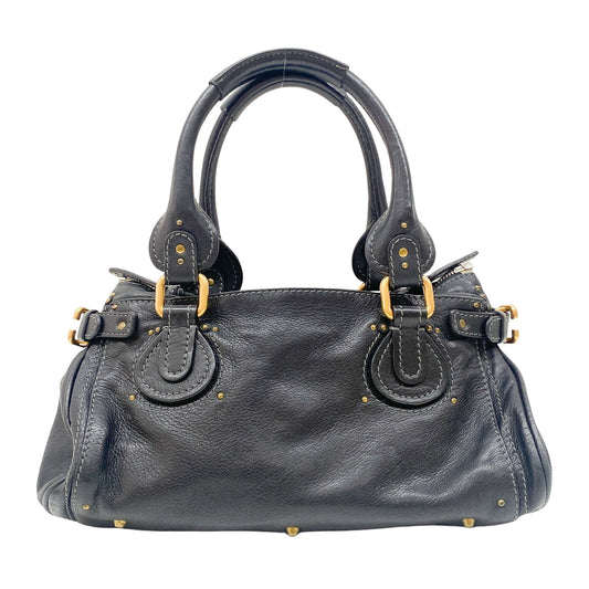 Paddington Black Leather Shoulder Bag