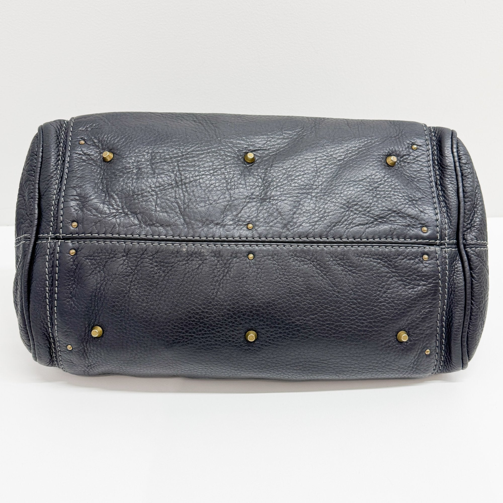 Paddington Black Leather Shoulder Bag