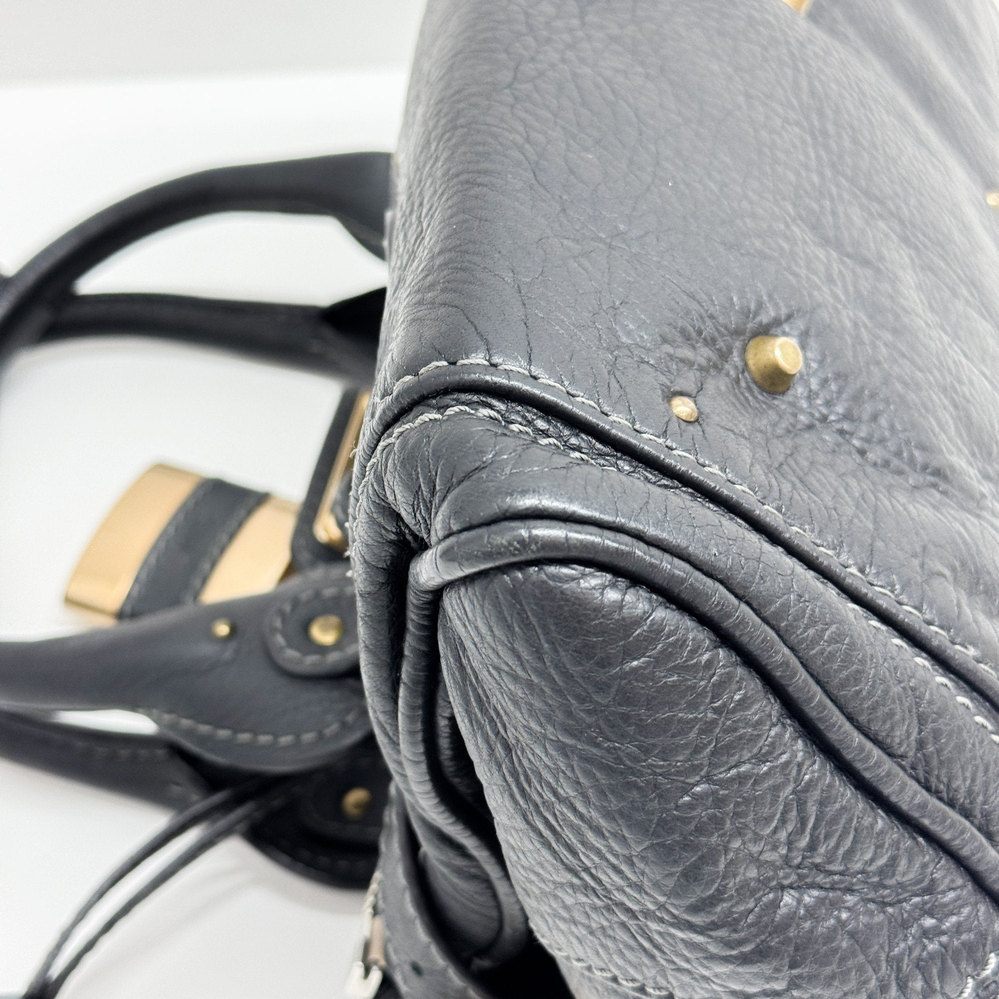 Paddington Black Leather Shoulder Bag