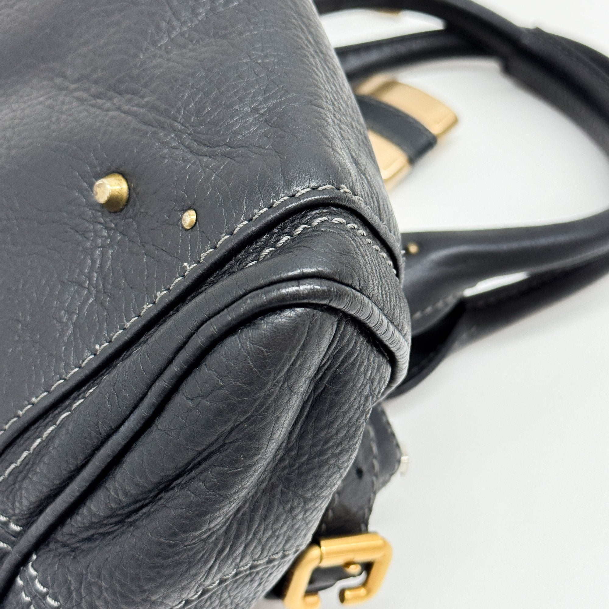 Paddington Black Leather Shoulder Bag