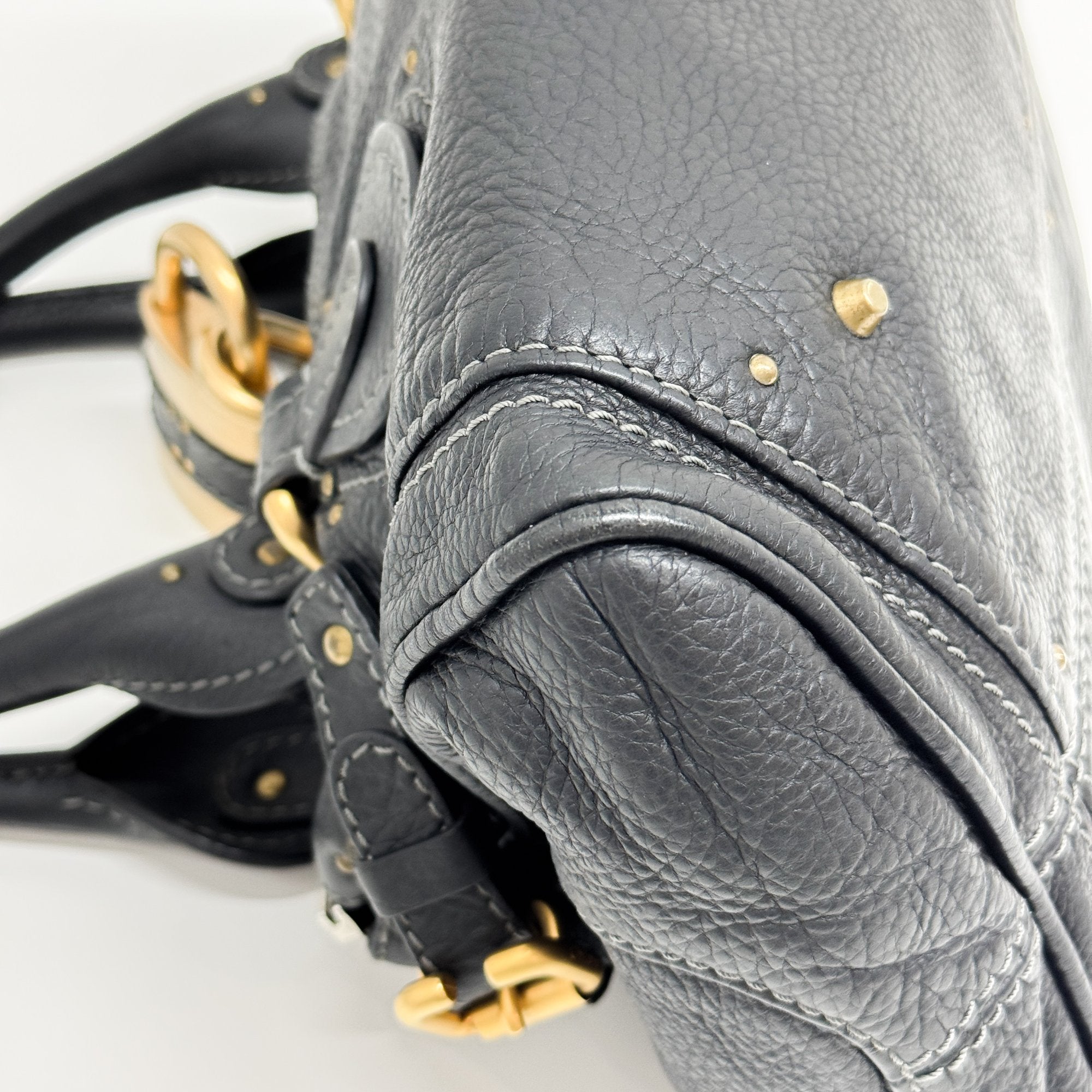 Paddington Black Leather Shoulder Bag