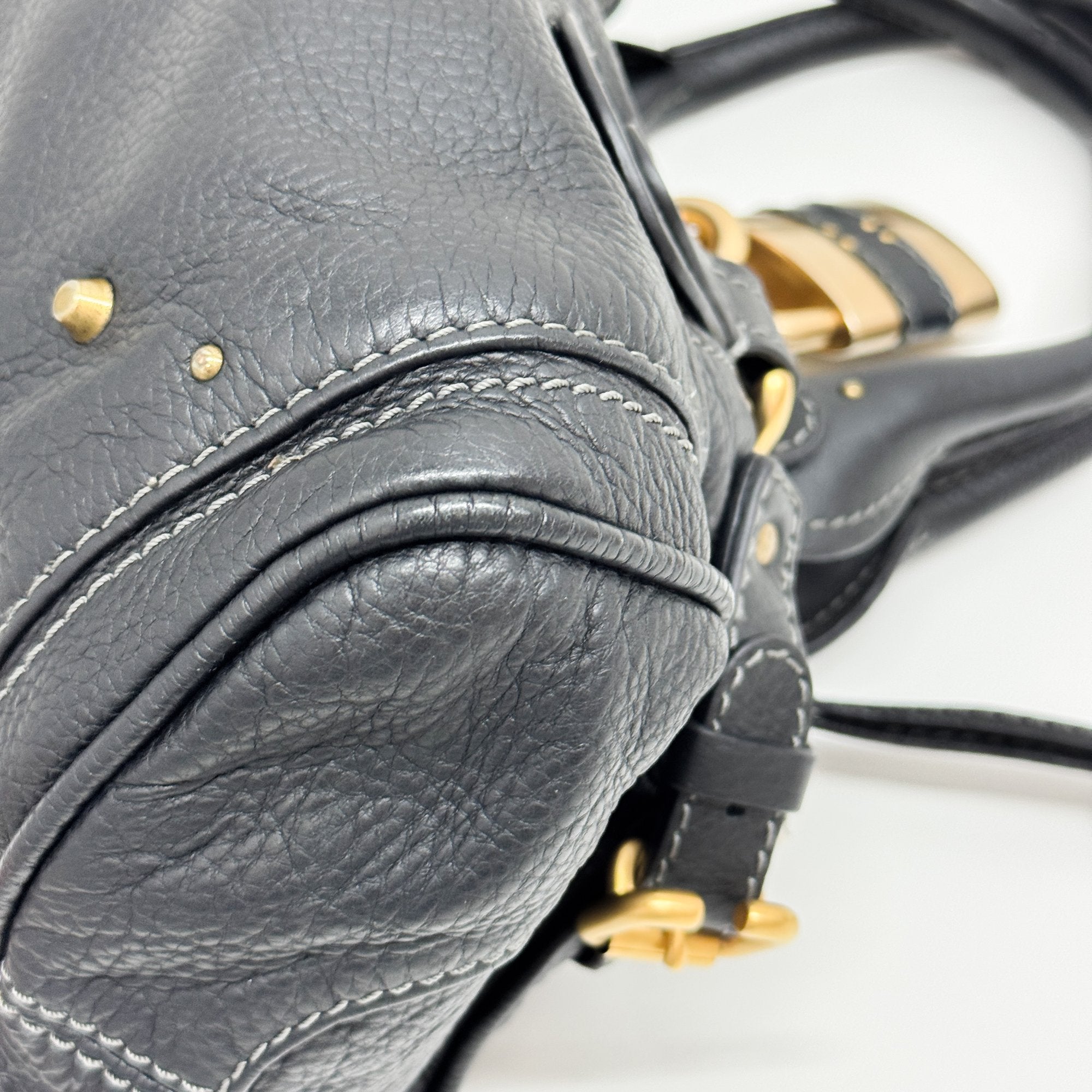 Paddington Black Leather Shoulder Bag