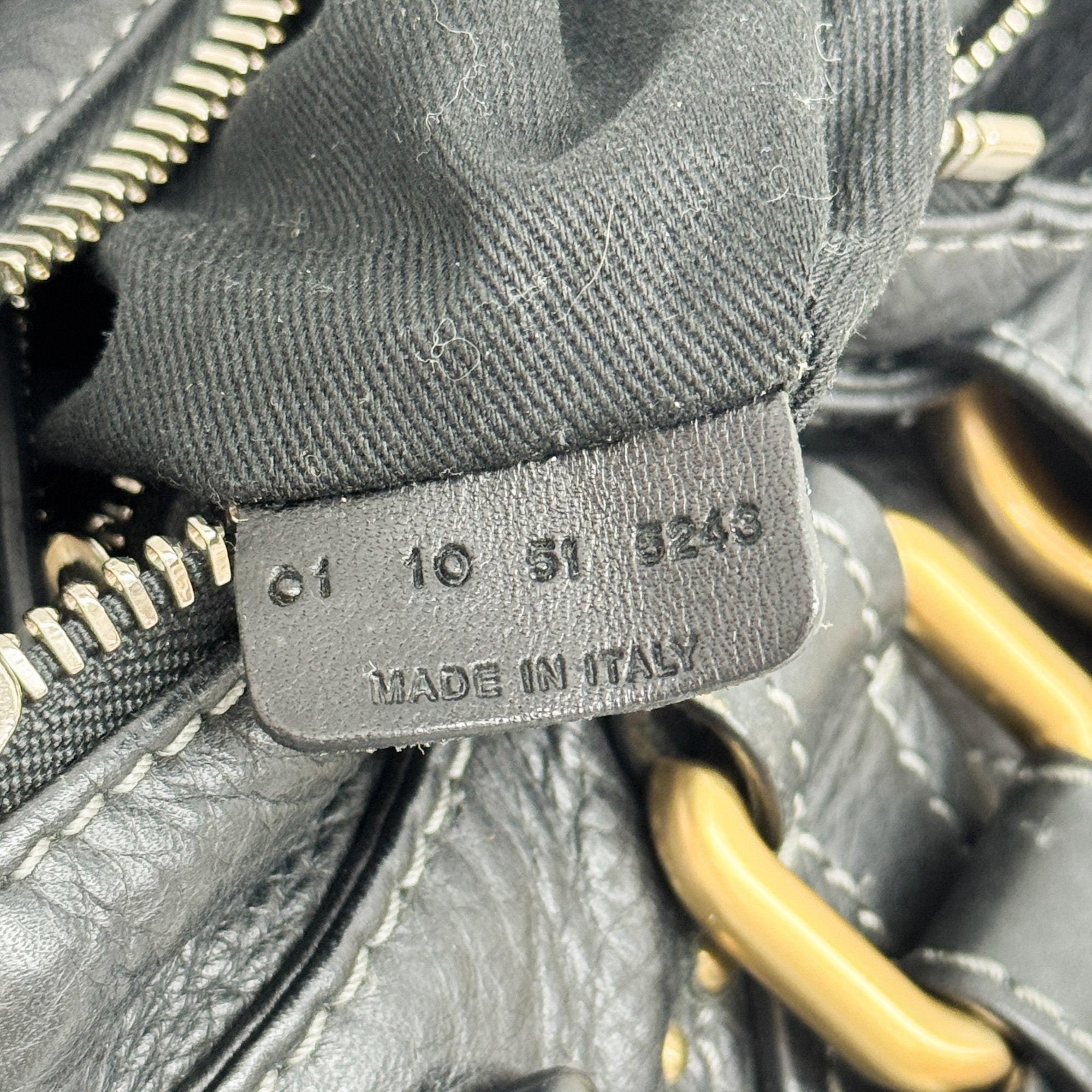 Paddington Black Leather Shoulder Bag