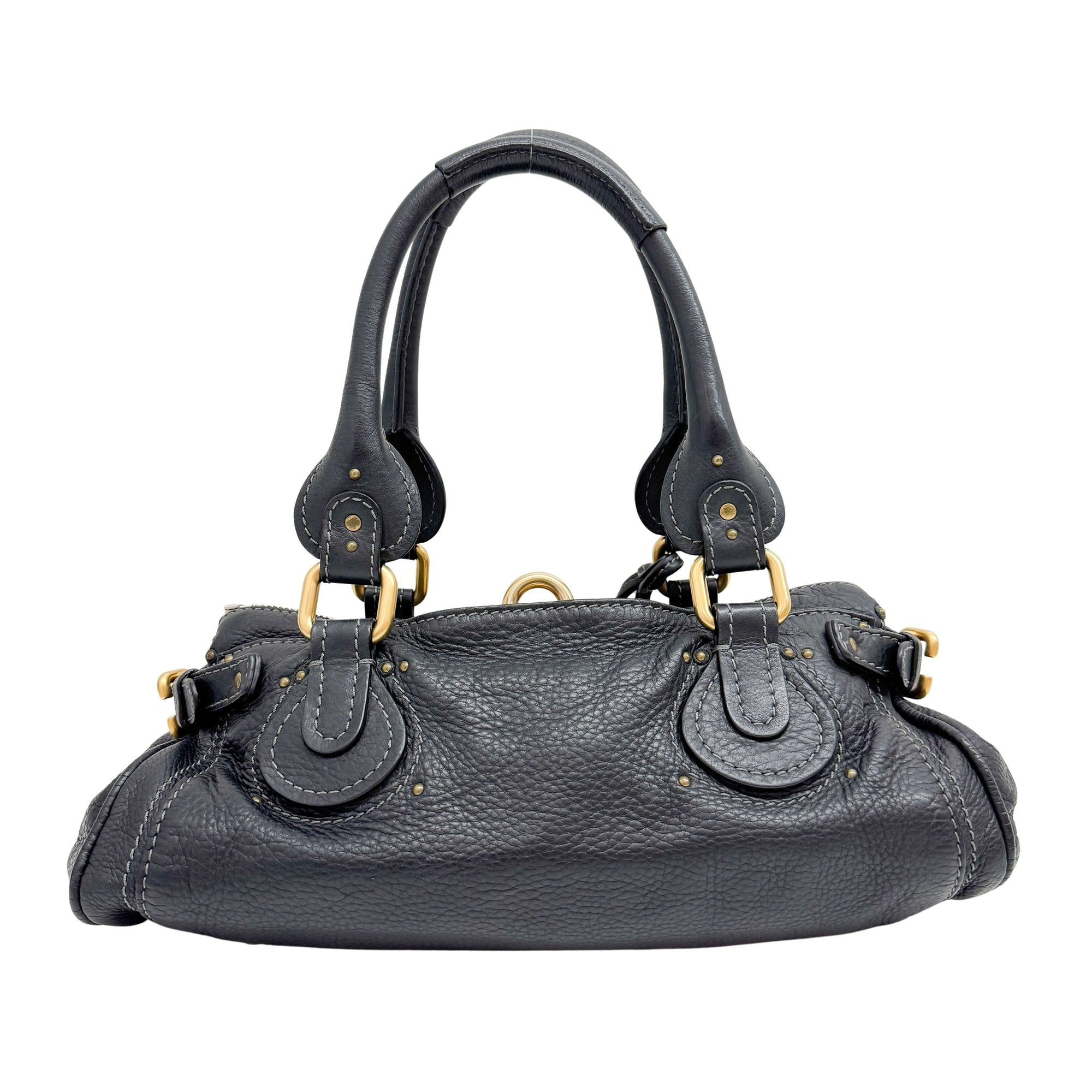 Paddington Black Leather Shoulder Bag