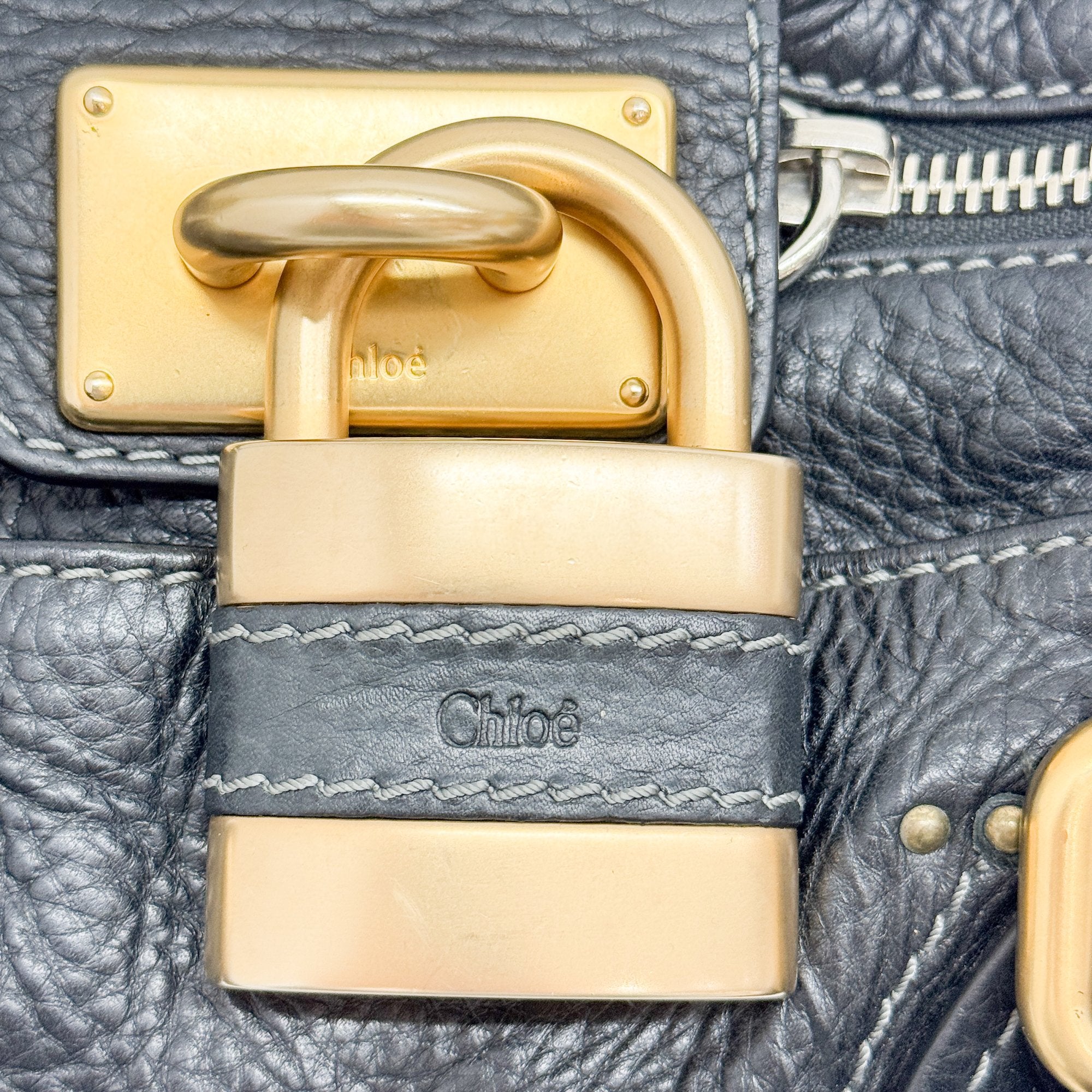 Paddington Black Leather Shoulder Bag