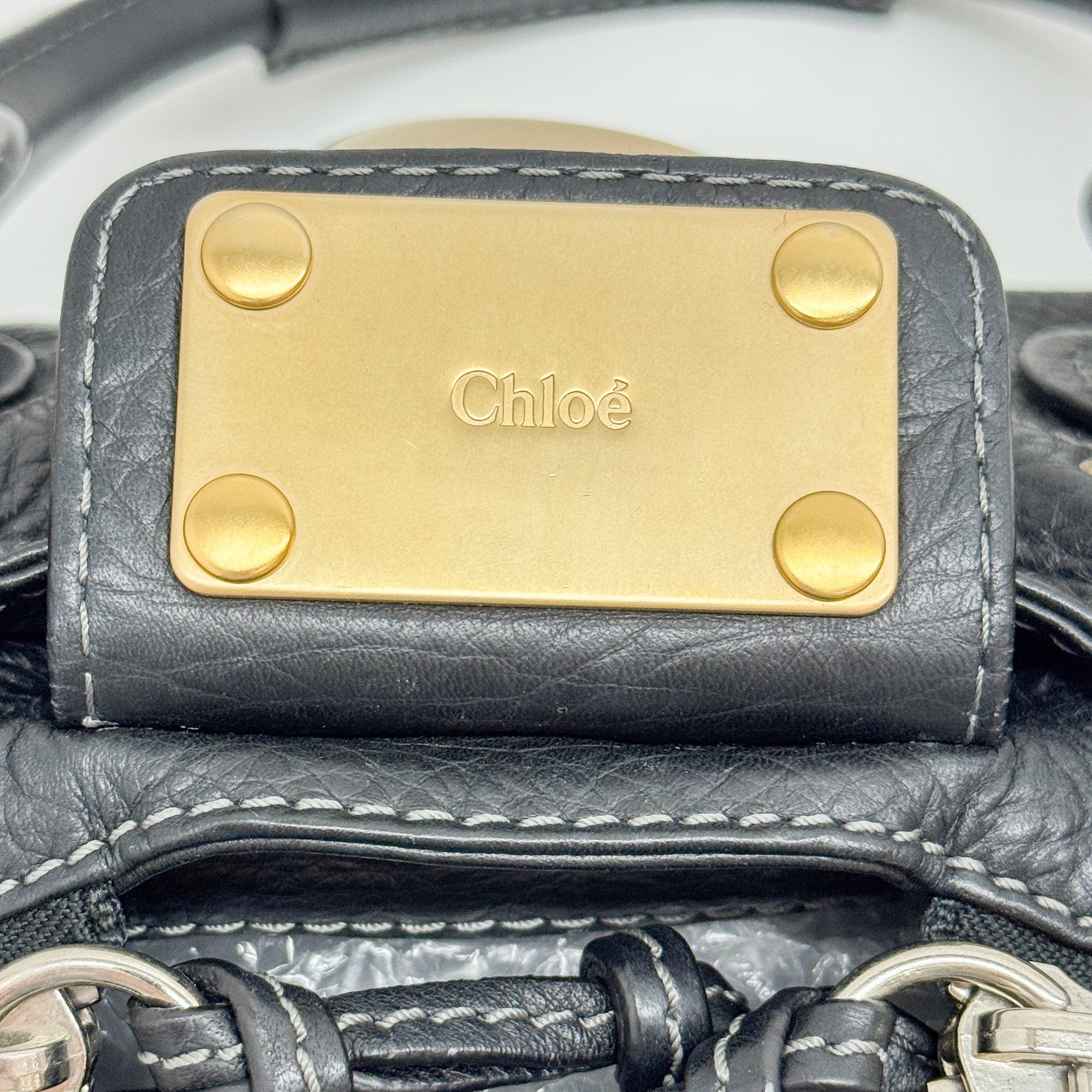 Paddington Black Leather Shoulder Bag