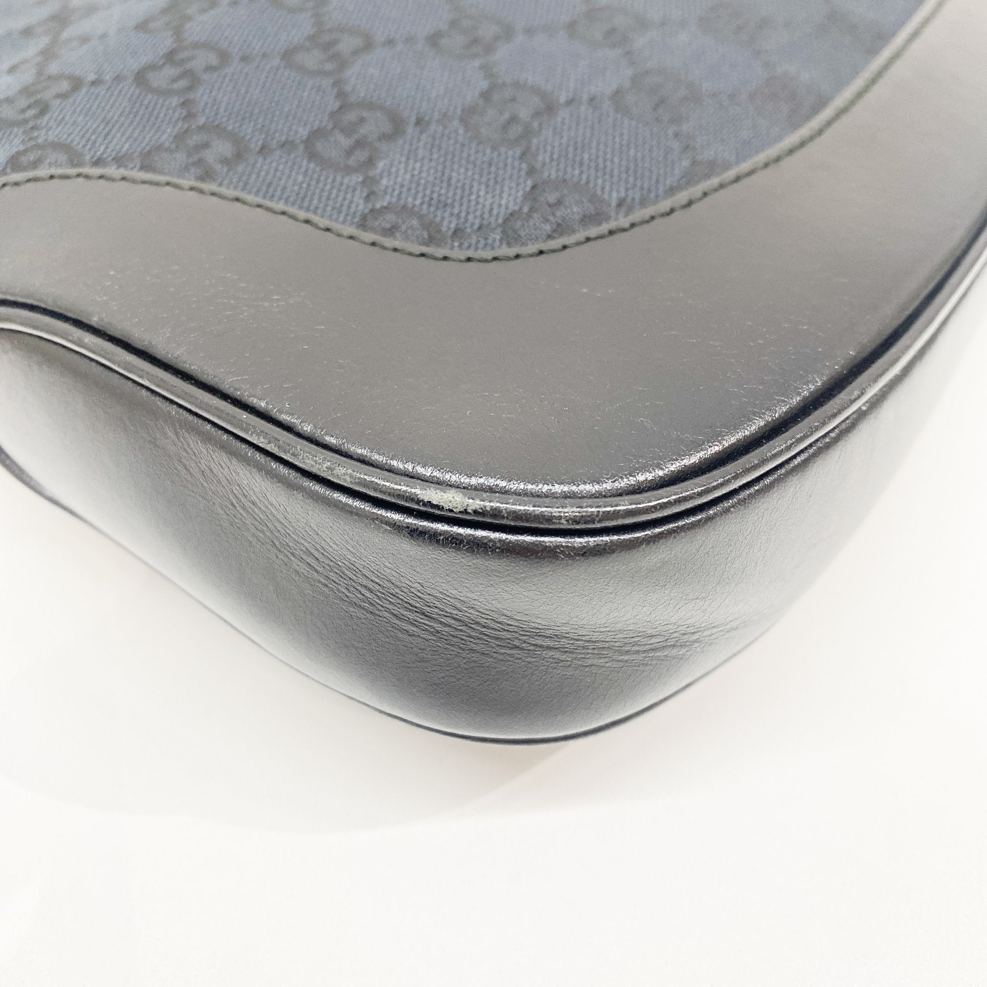 Jackie Black GG Canvas Leather Shoulder Bag