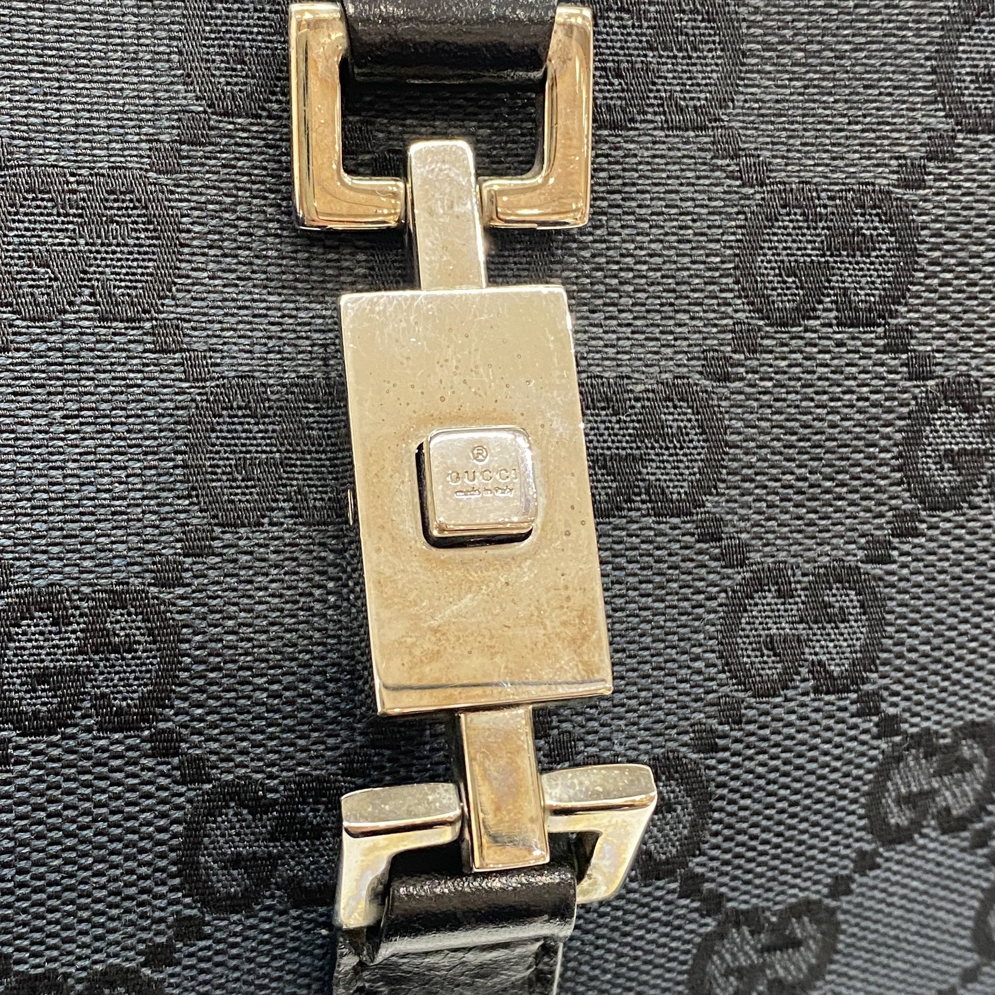 Jackie Black GG Canvas Leather Shoulder Bag