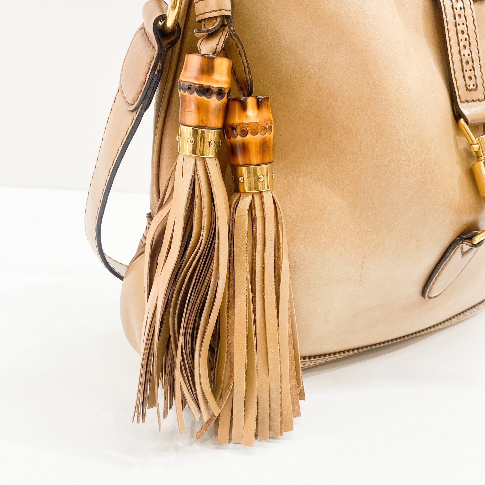 New Jackie Brown Leather Two Way Bag