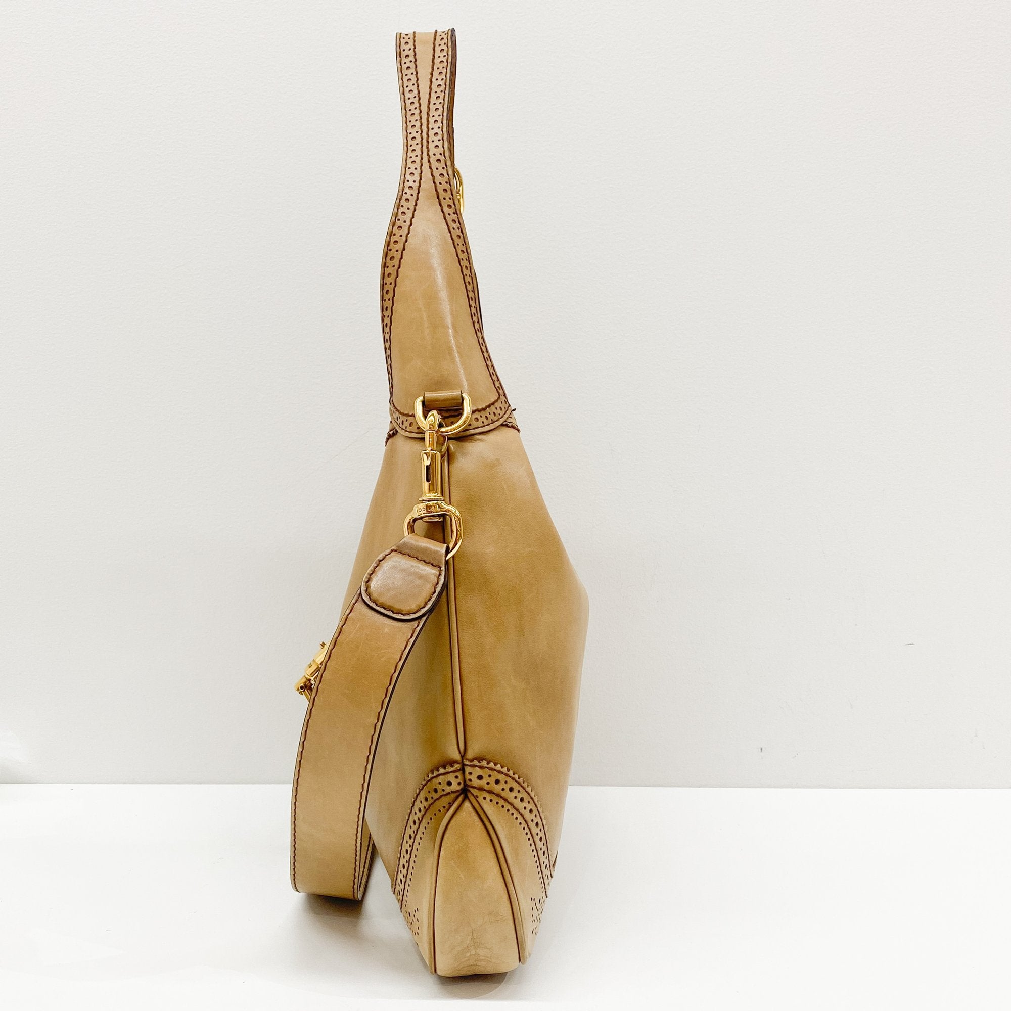 New Jackie Brown Leather Two Way Bag