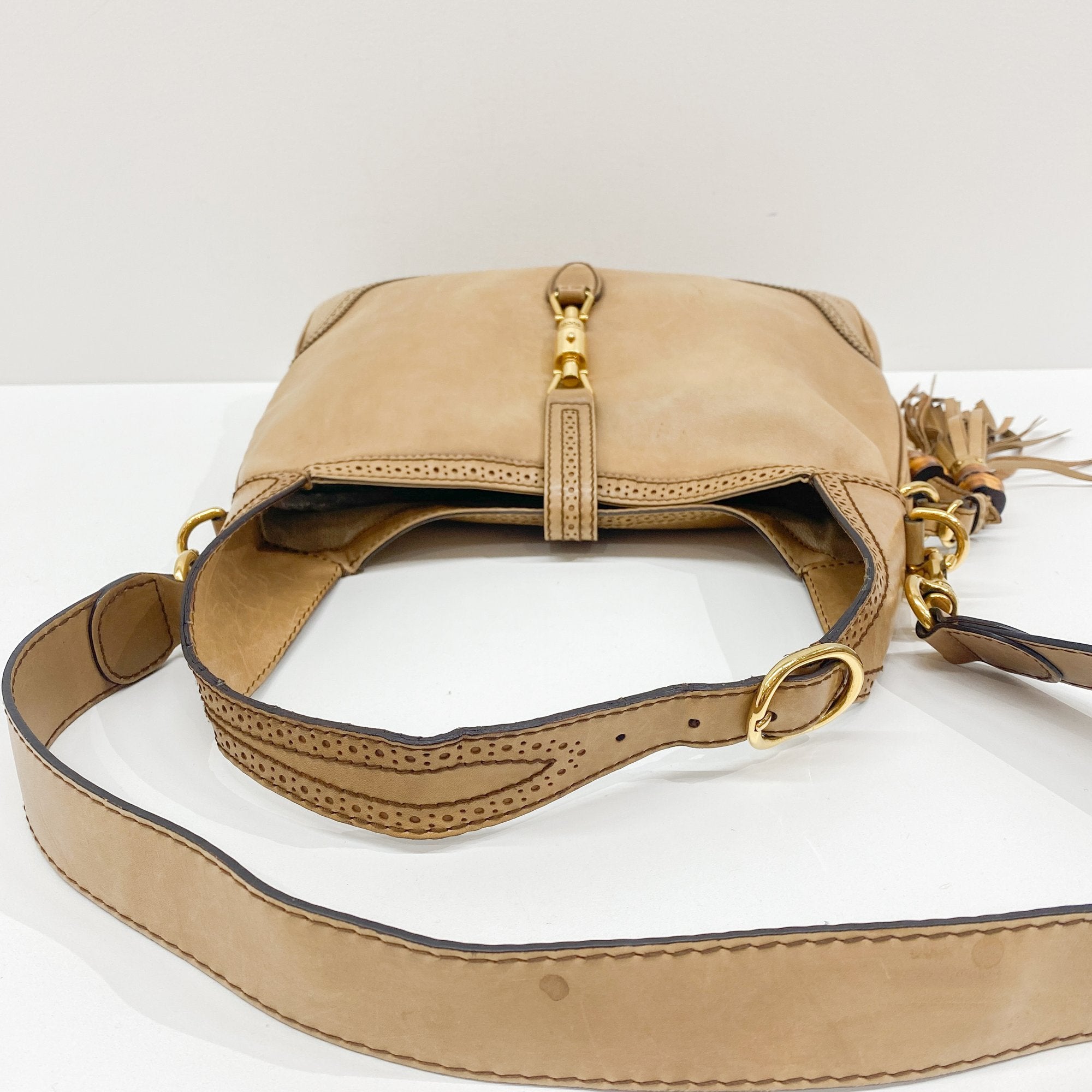 New Jackie Brown Leather Two Way Bag