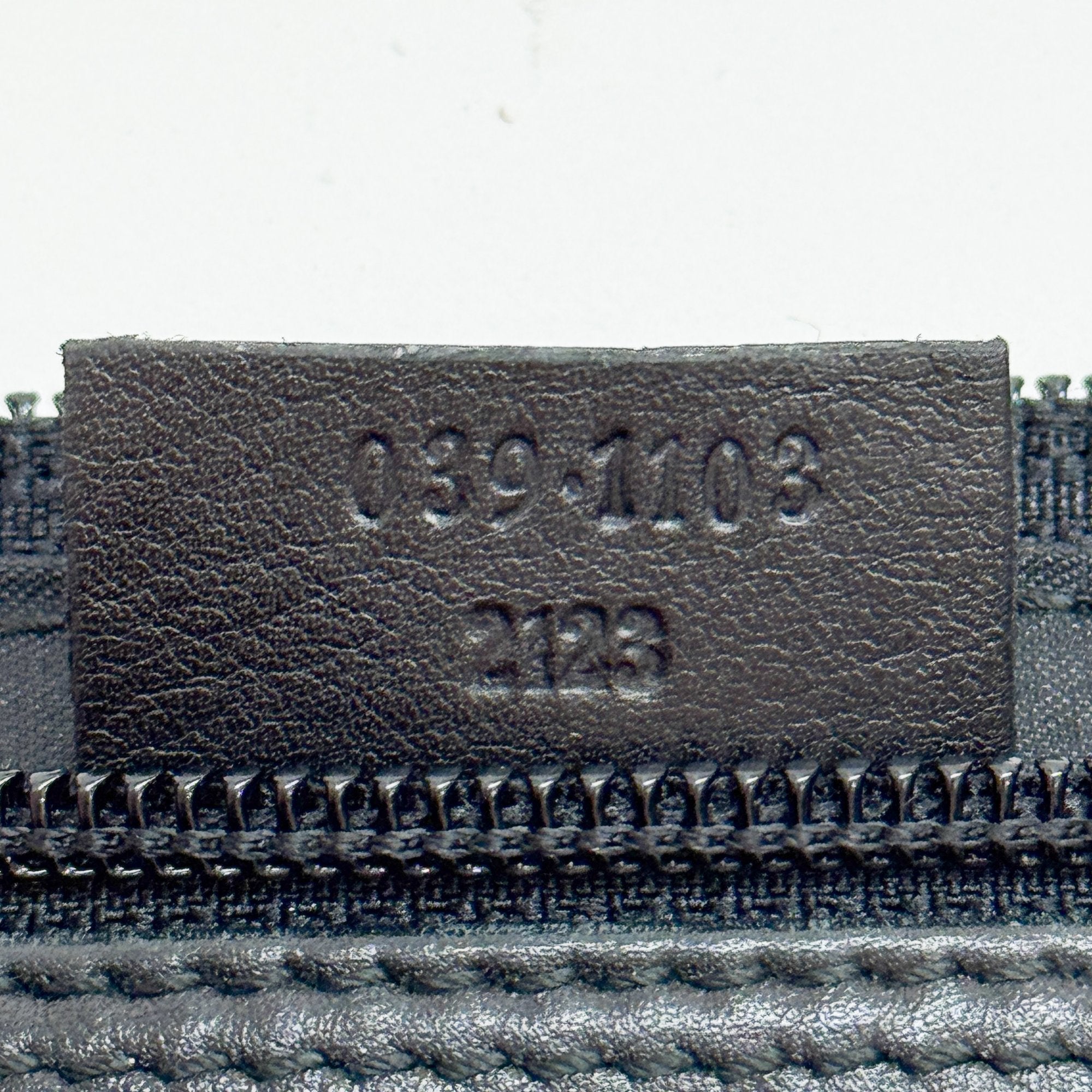 Black Leather Pouch Hand Bag