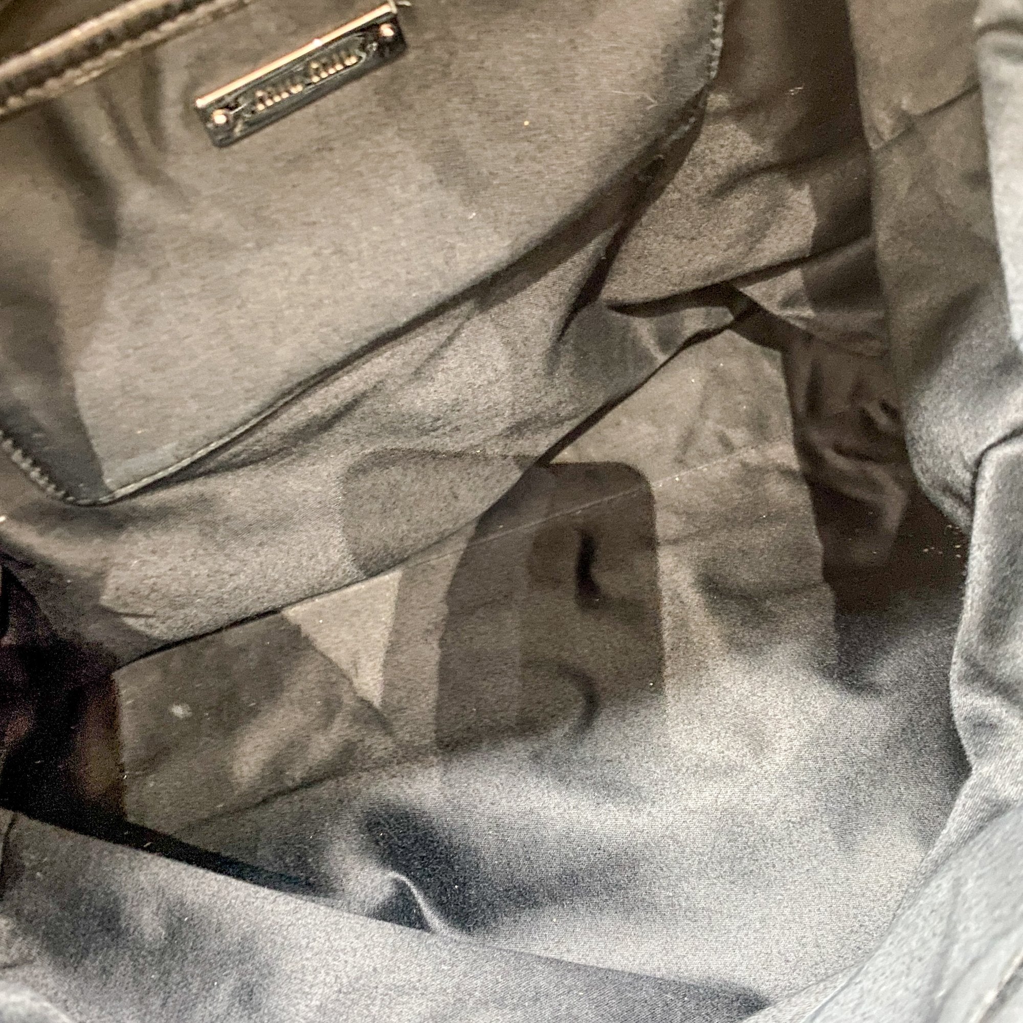 Black Leather Two Way Bag