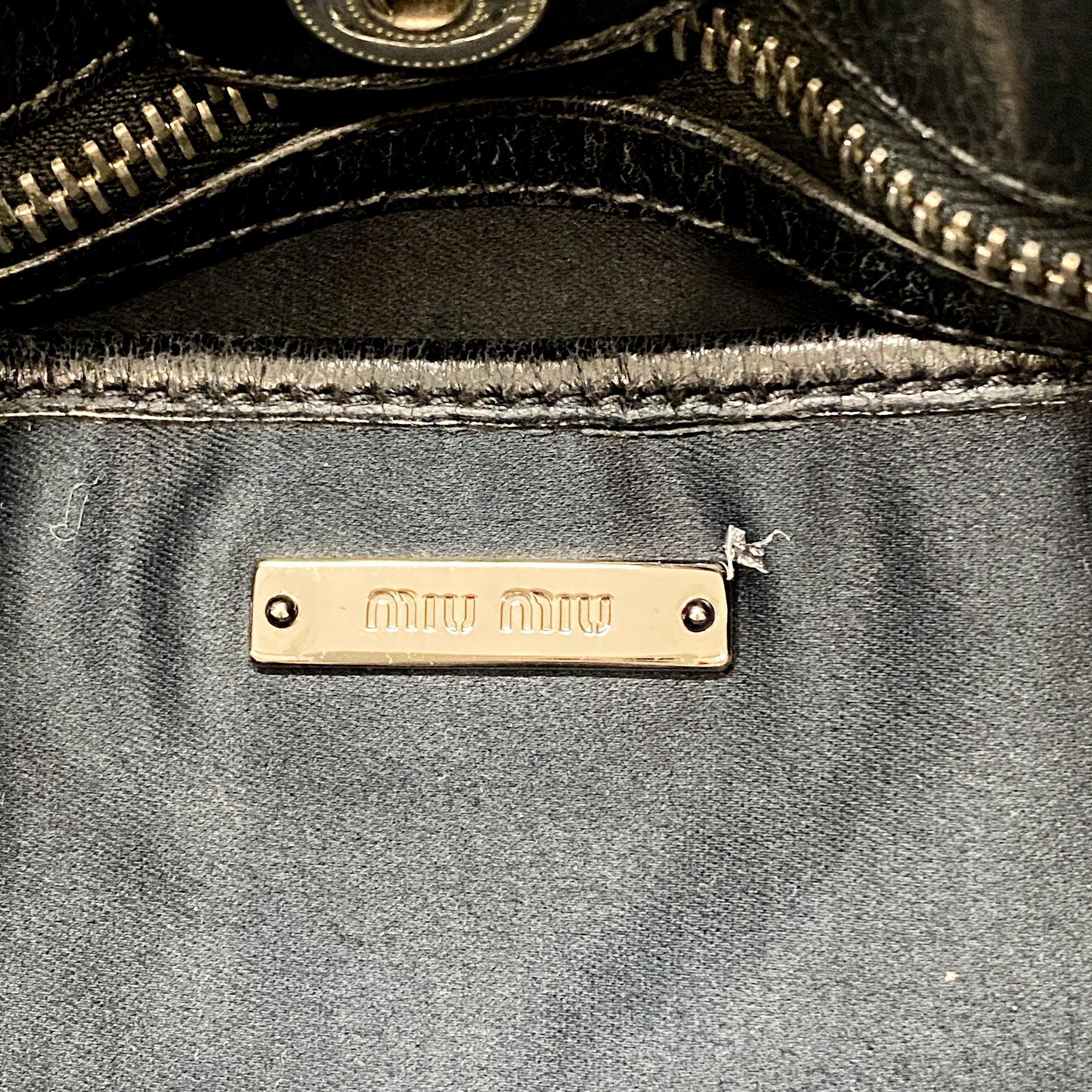 Black Leather Two Way Bag