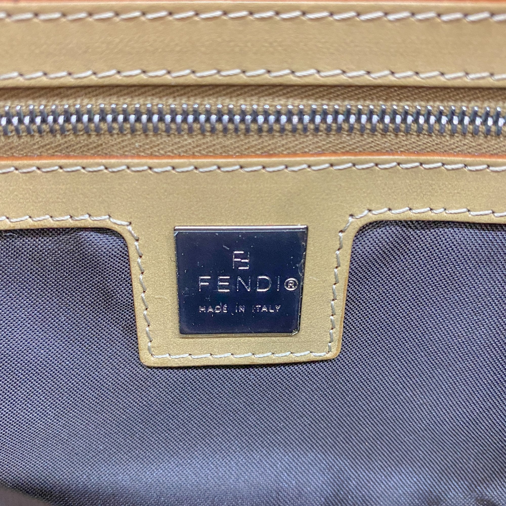 Baguette Orange Dalmatian Pattern Fur Shoulder Bag