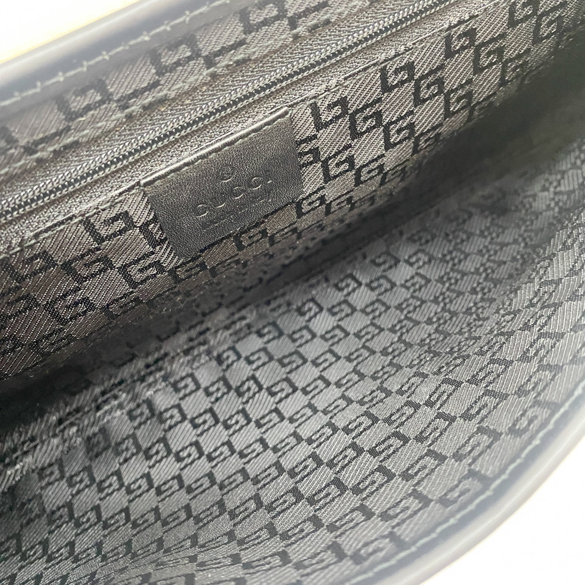 Gold Tiger Head Sand Beige Suede Shoulder Bag