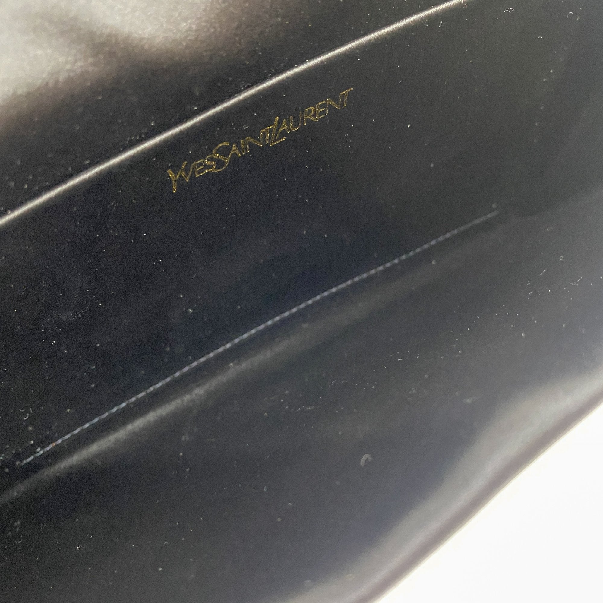 Black Satin Clutch Bag