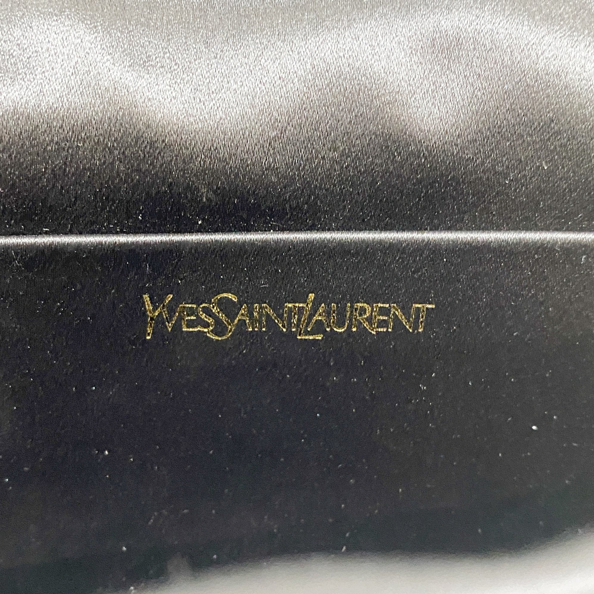 Black Satin Clutch Bag