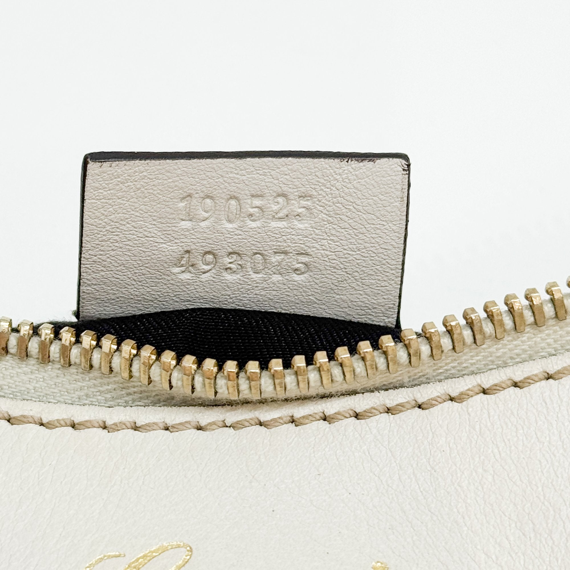 Abbey White Leather Shoulder Bag